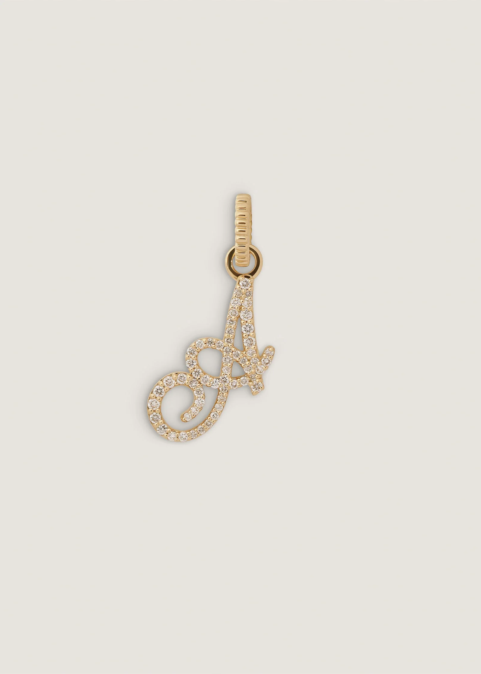 Kinn - Pave Love Letter Charm Pendant