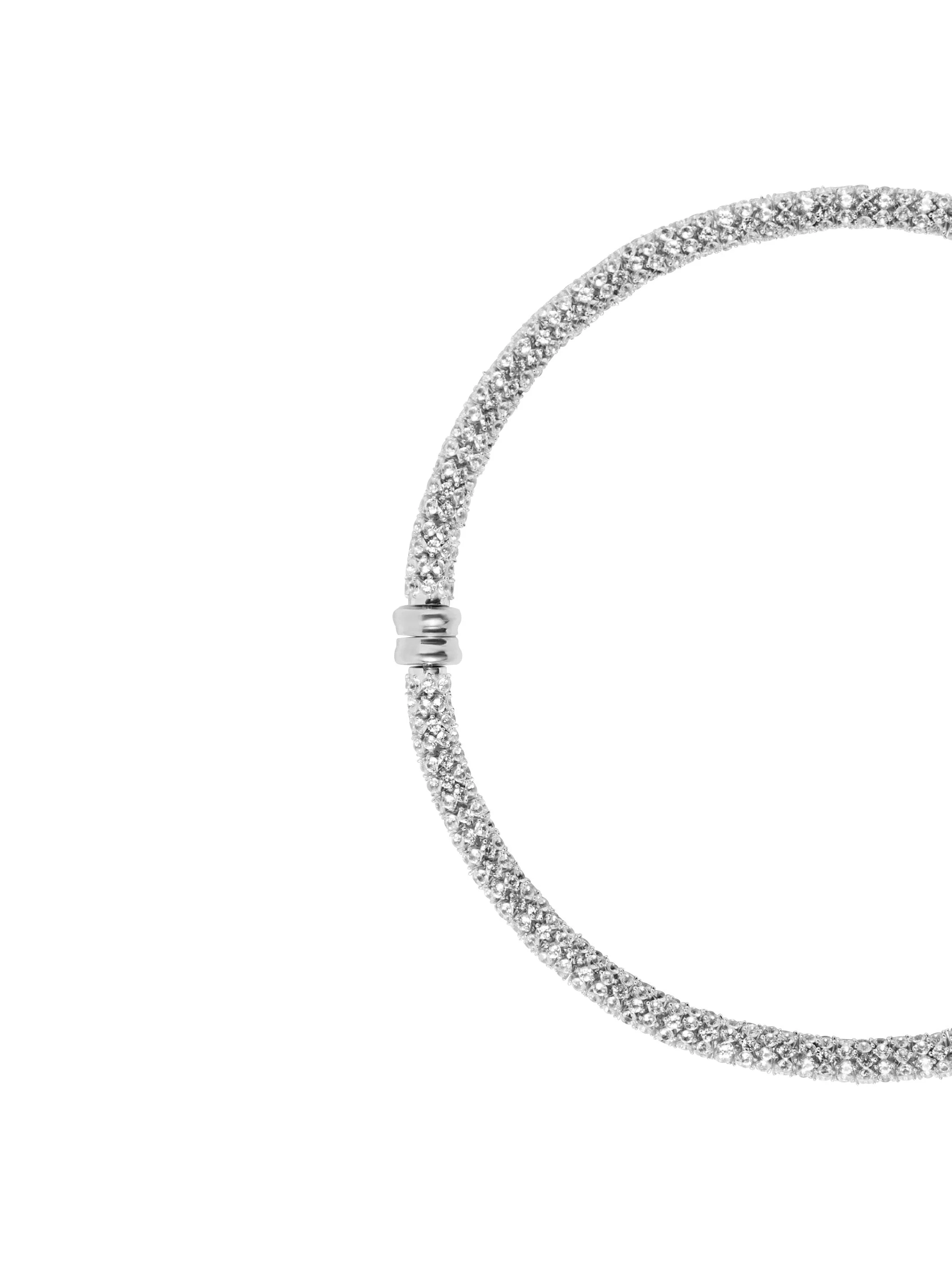 Dorsey - CELESTE NECKLACE, LAB WHITE SAPPHIRE, SILVER - Image 2
