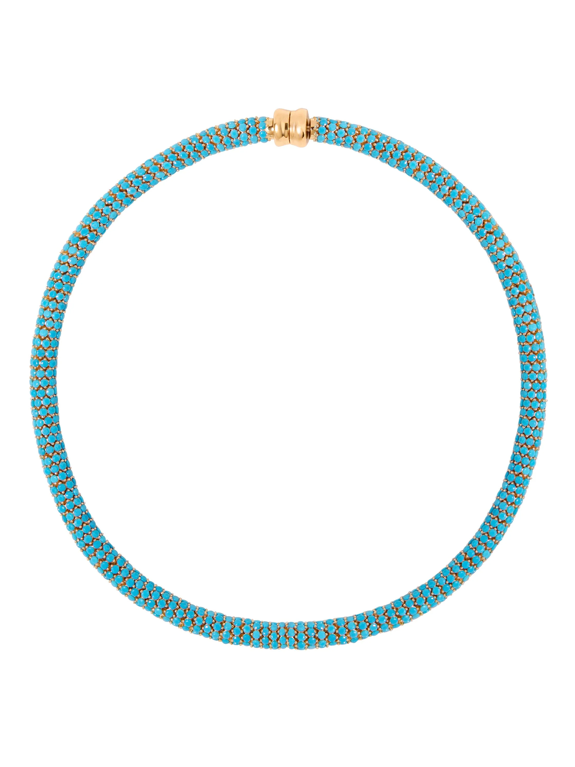 Dorsey - CELESTE NECKLACE, NANO TURQUOISE, GOLD