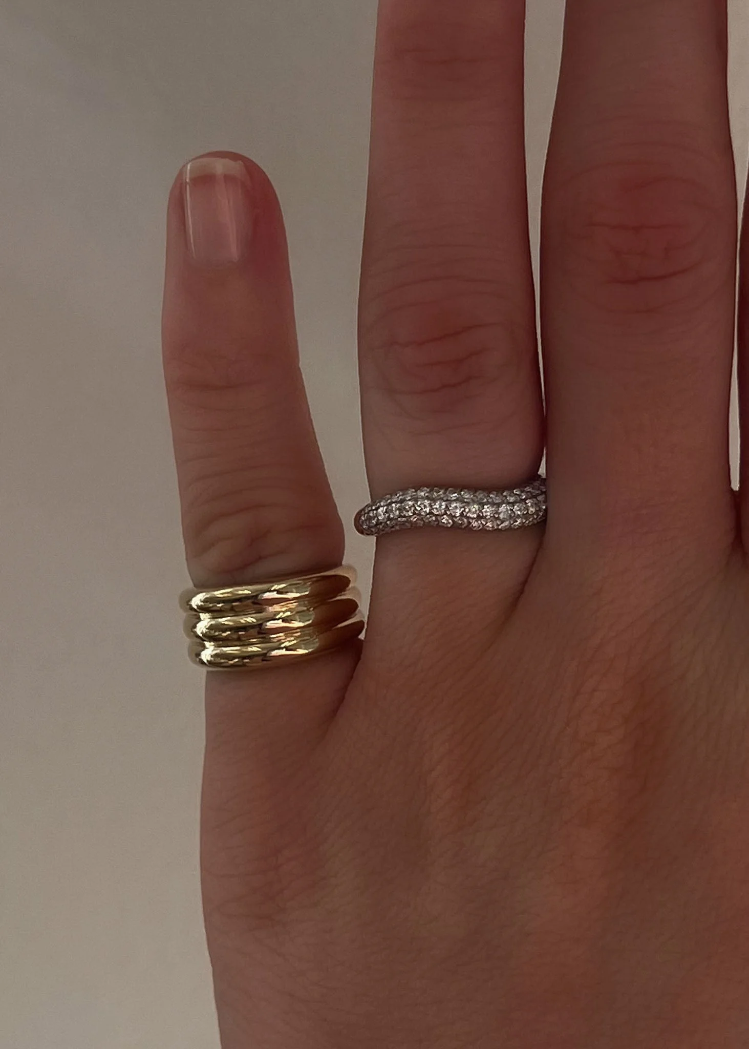 Kinn - Pavé Wave Ring Diamond - Image 4