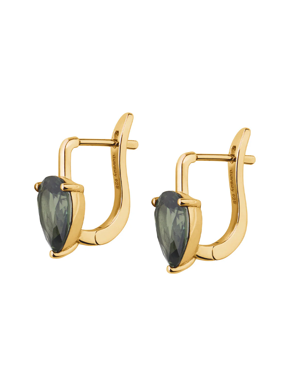 Dorsey - PORTER PEAR - CUT EARRINGS IN LAB MOSS GREEN TOURMALINE - Image 2