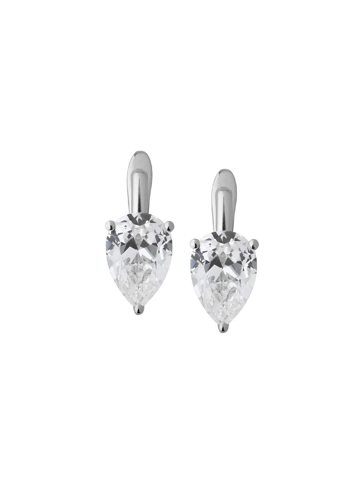 Dorsey - PORTER PEAR - CUT EARRINGS IN LAB WHITE SAPPHIRE