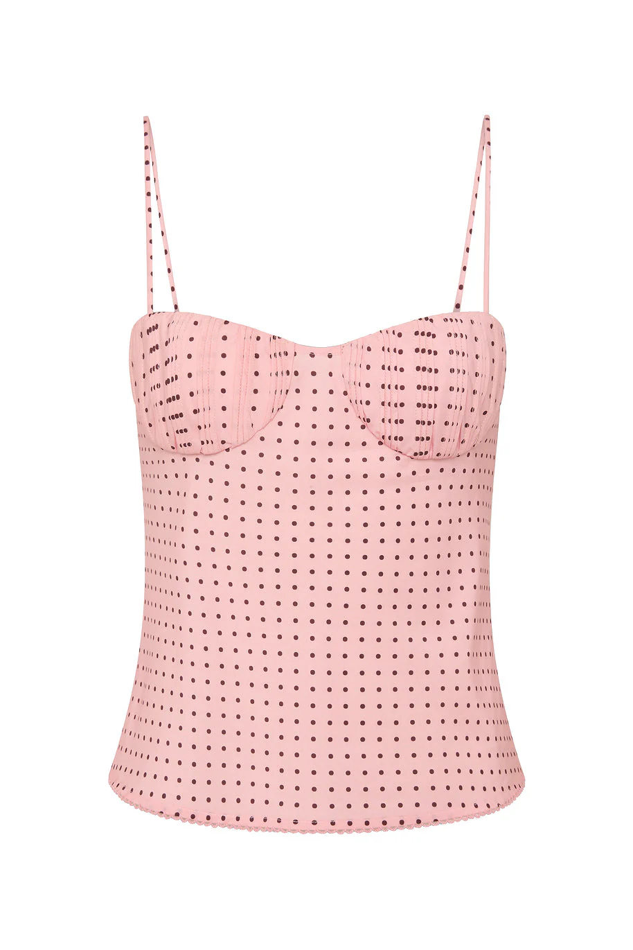 Posse - PEARL CAMI - BERRY CHOC POLKA DOT - Image 10