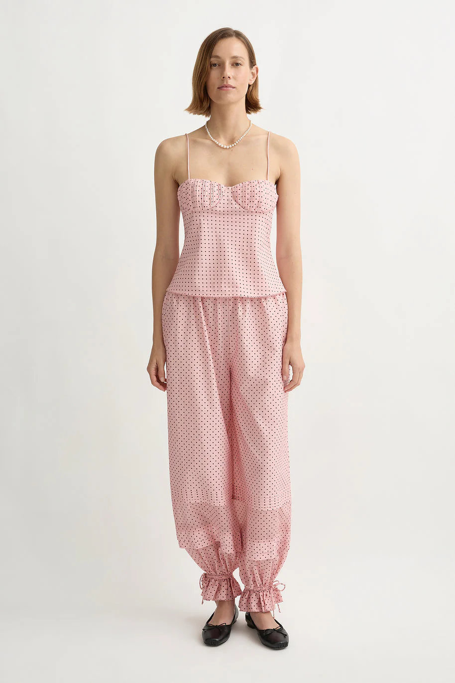 Posse - PEARL CAMI - BERRY CHOC POLKA DOT - Image 7
