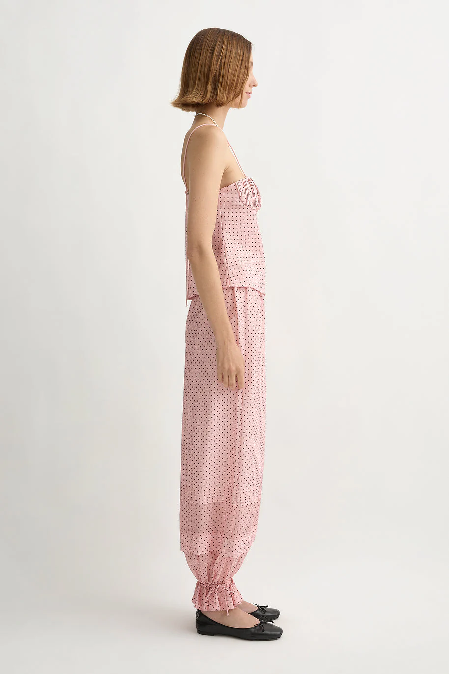 Posse - PEARL CAMI - BERRY CHOC POLKA DOT - Image 8