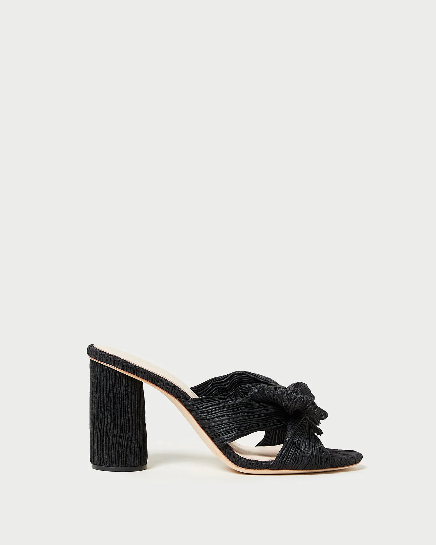 Loeffler Randall - Penny Black Pleated Bow Heel - Image 3
