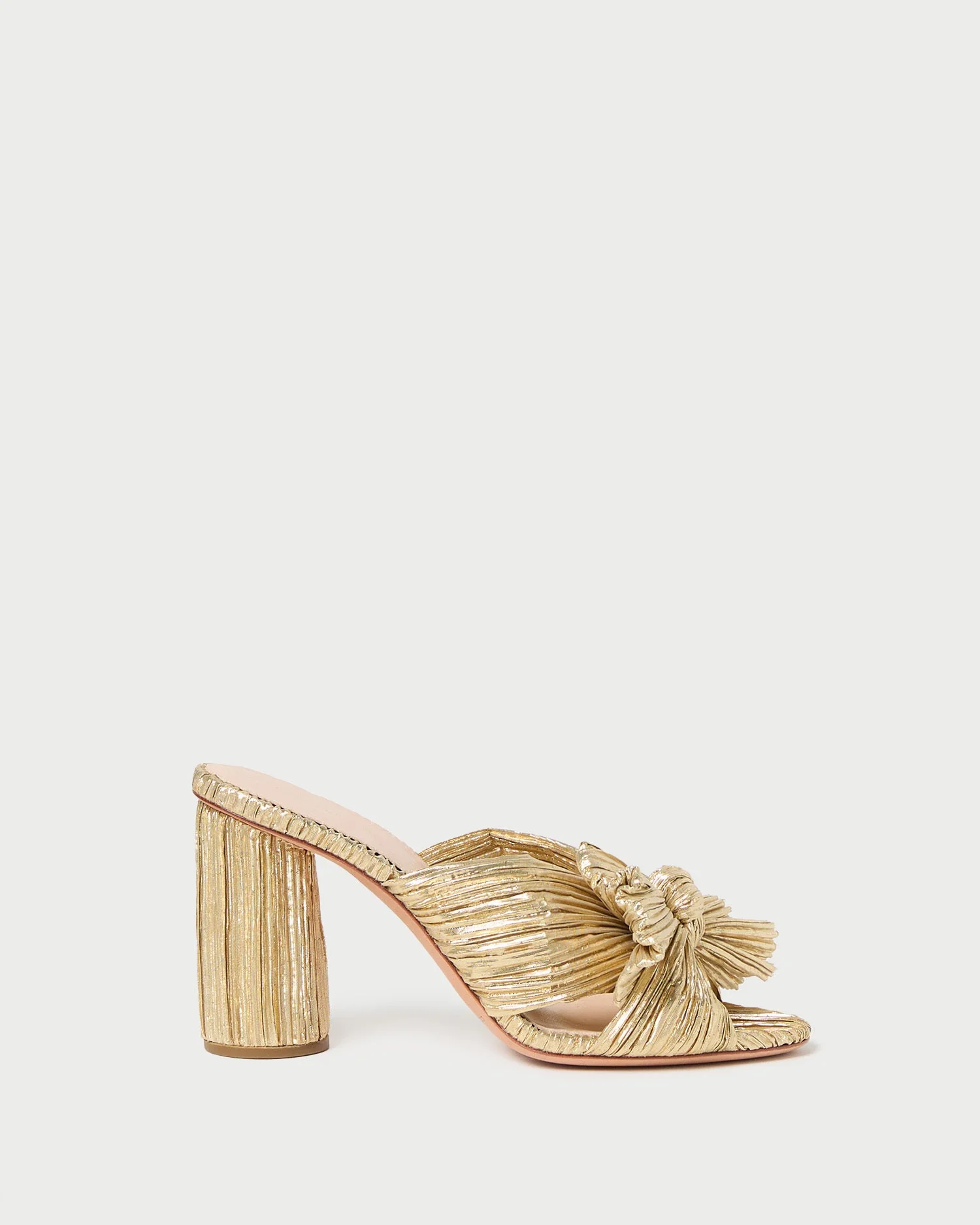 Loeffler Randall - Penny Gold Pleated Bow Heel - Image 4