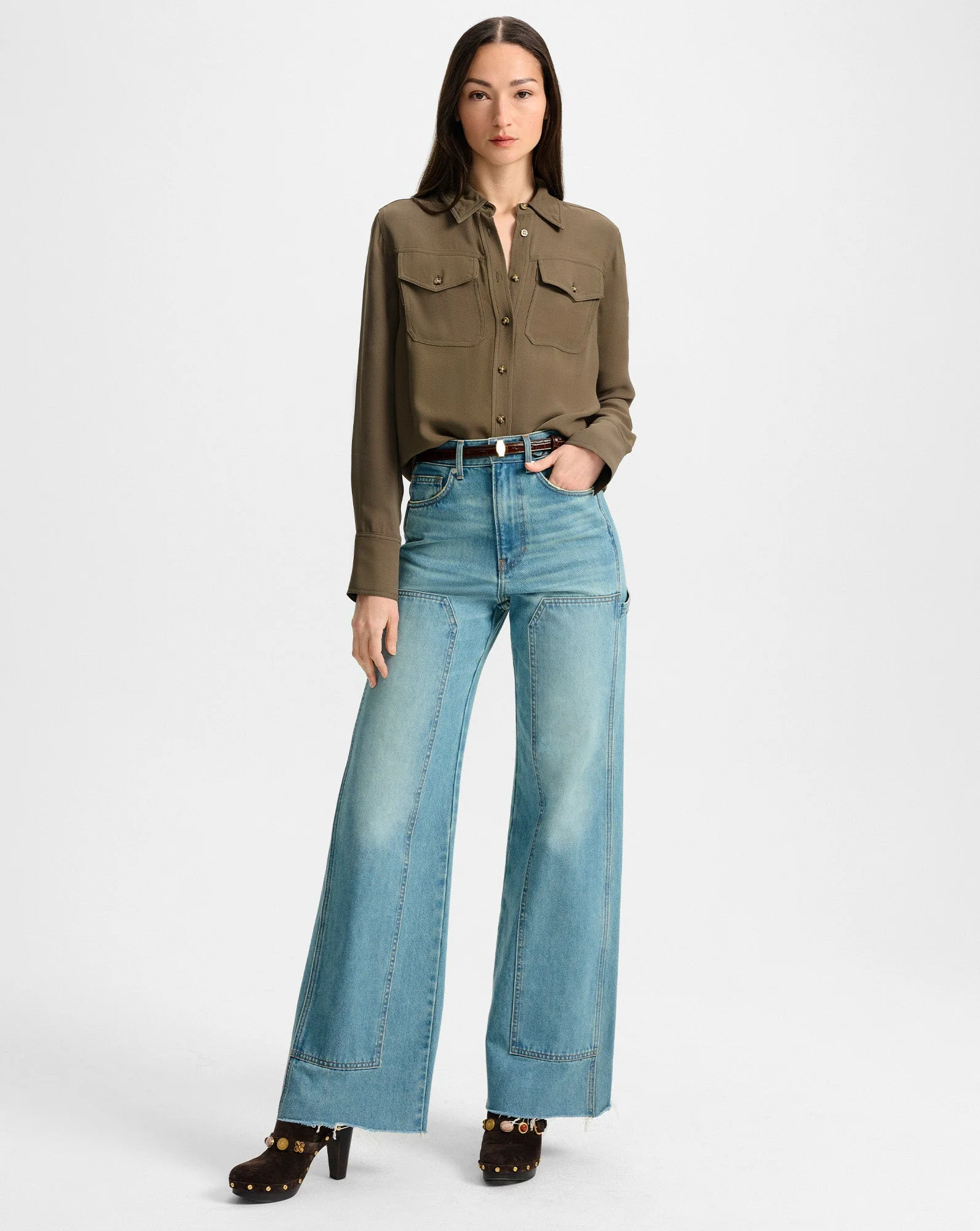 Veronica Beard - Pepper Button - Down Blouse - Image 2