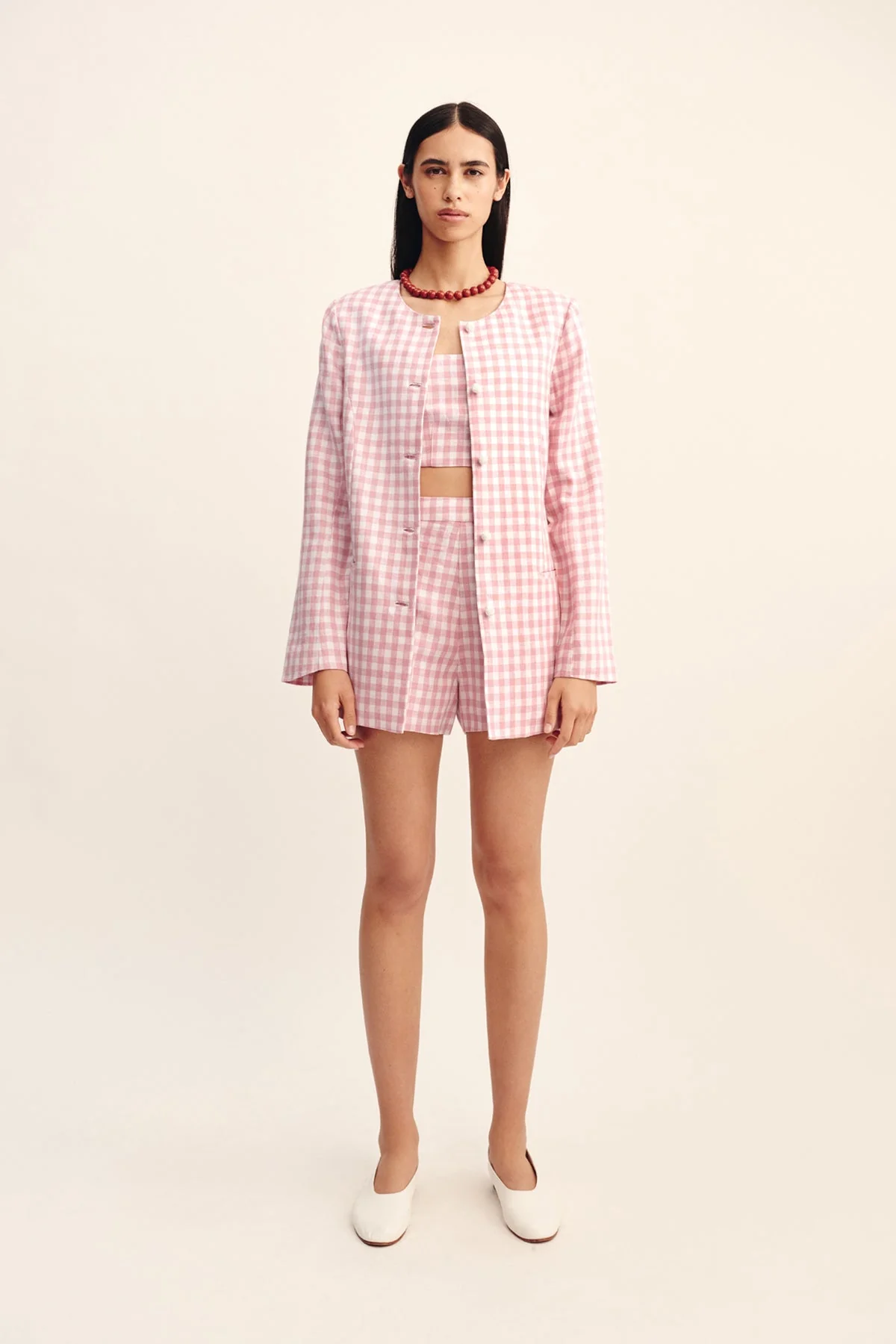 Posse - PERRI SHORT - PINK GINGHAM - Image 5