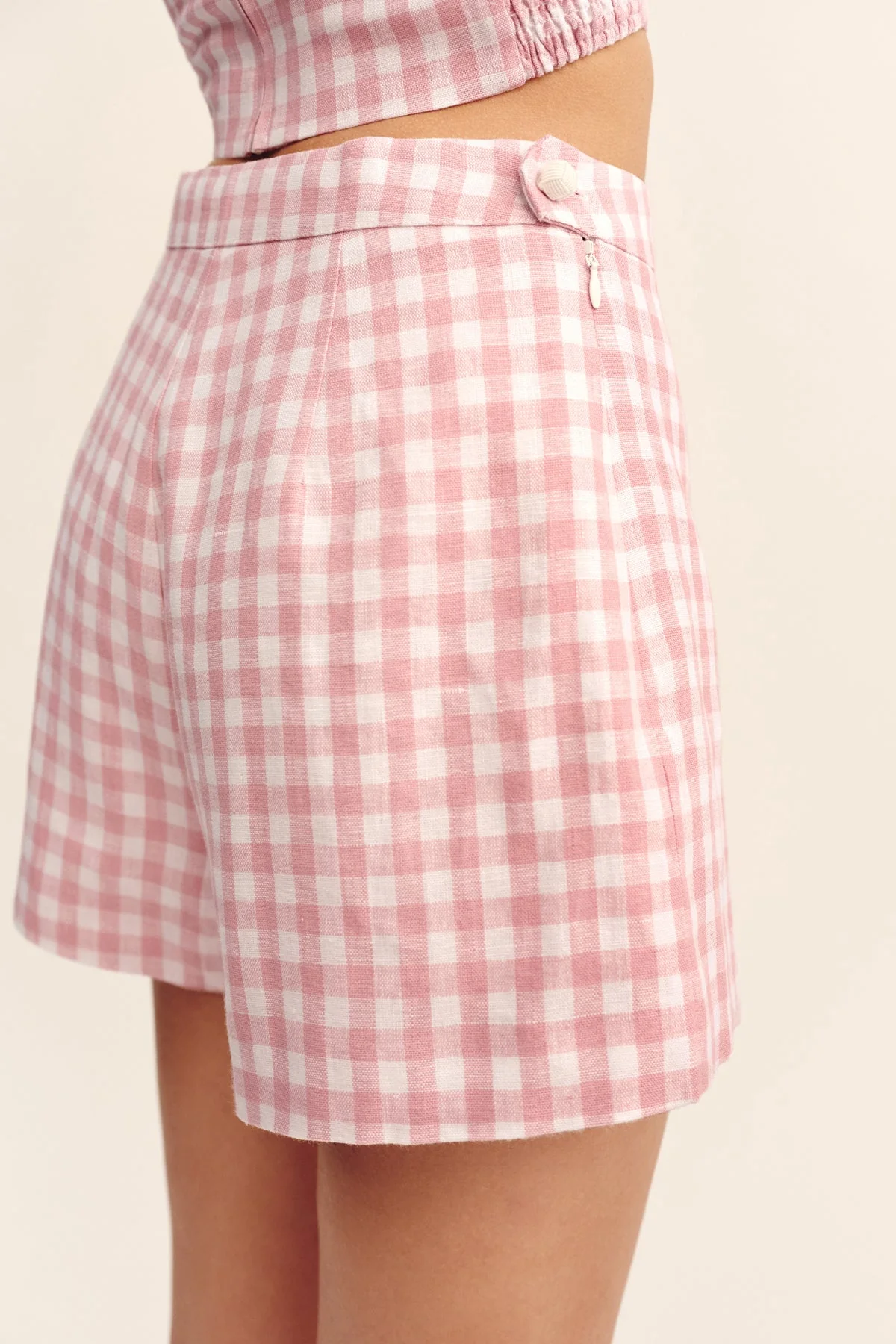 Posse - PERRI SHORT - PINK GINGHAM - Image 9