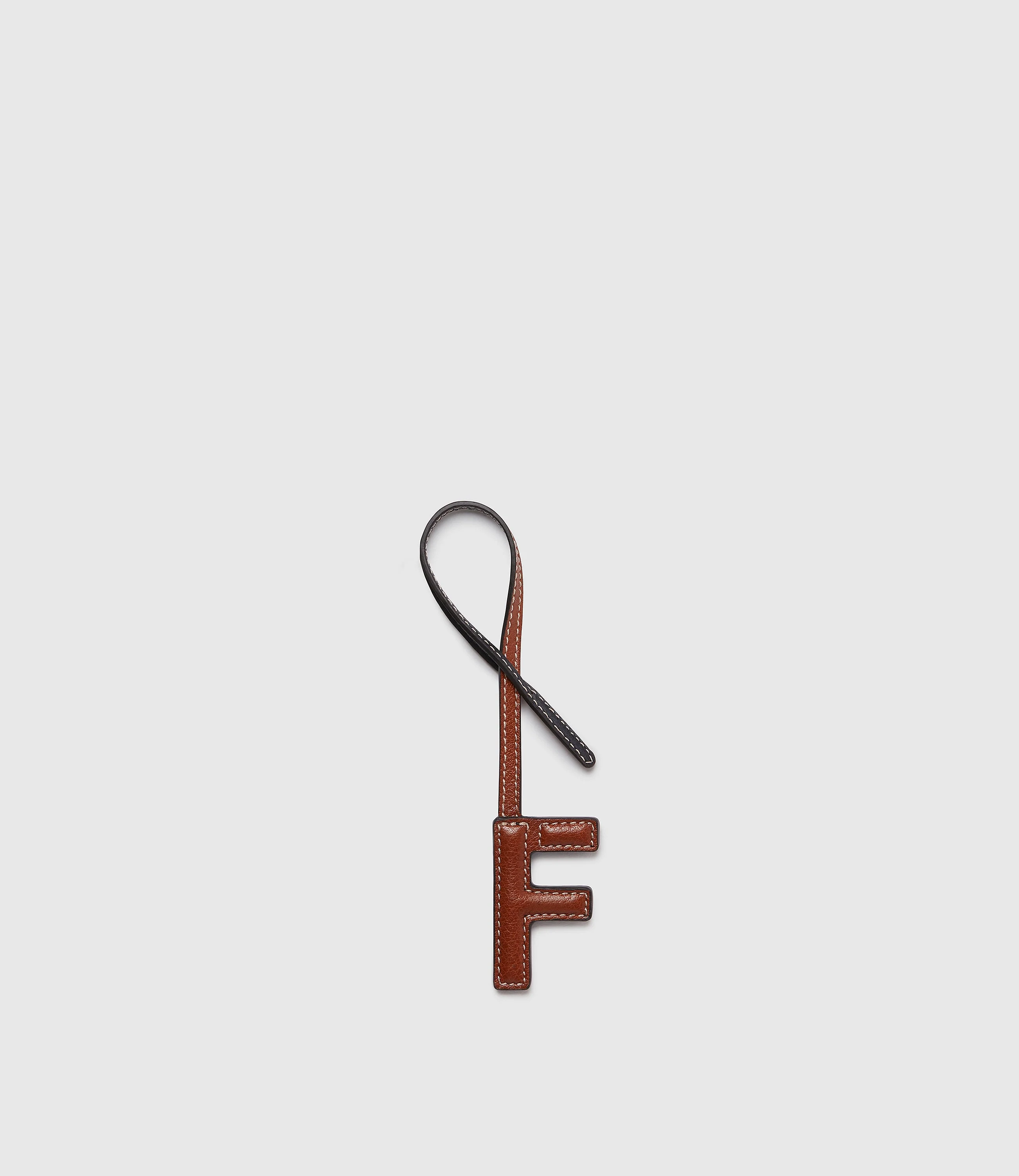 Metier - Personalisation Letter Charm Buffalo Cognac and Black with Salt Stitching - Image 10