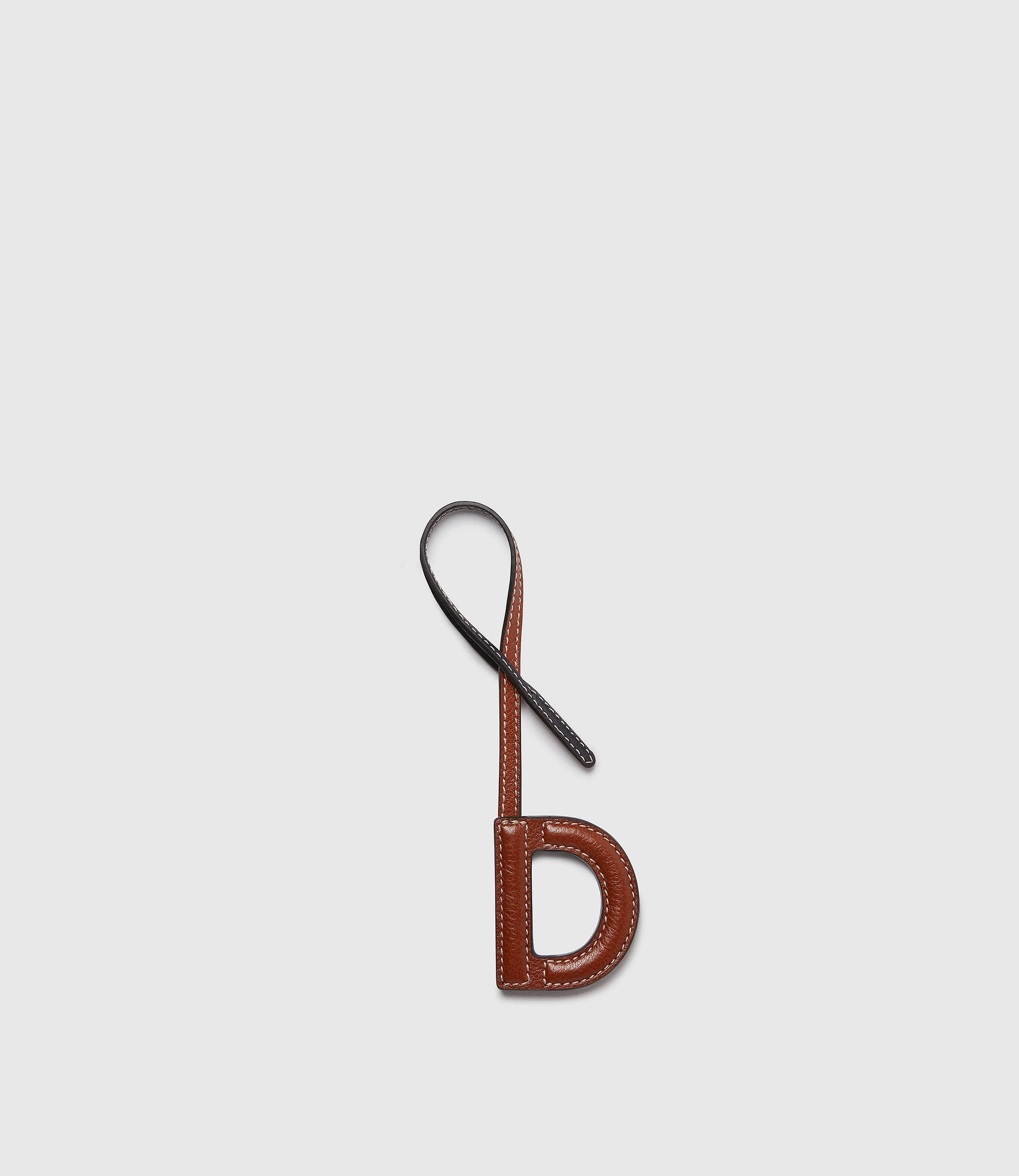 Metier - Personalisation Letter Charm Buffalo Cognac and Black with Salt Stitching - Image 8