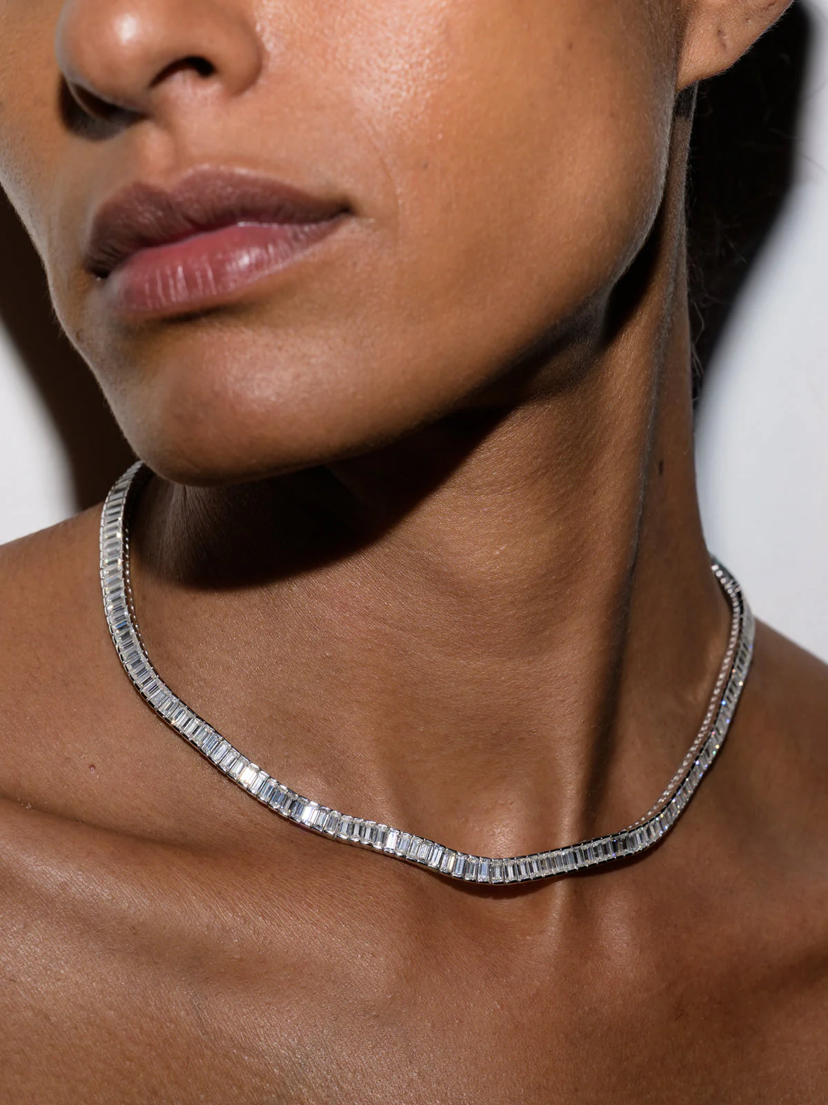 Dorsey - PETITE BESSETTE RIVIÈRE NECKLACE IN MOISSANITE - Image 4