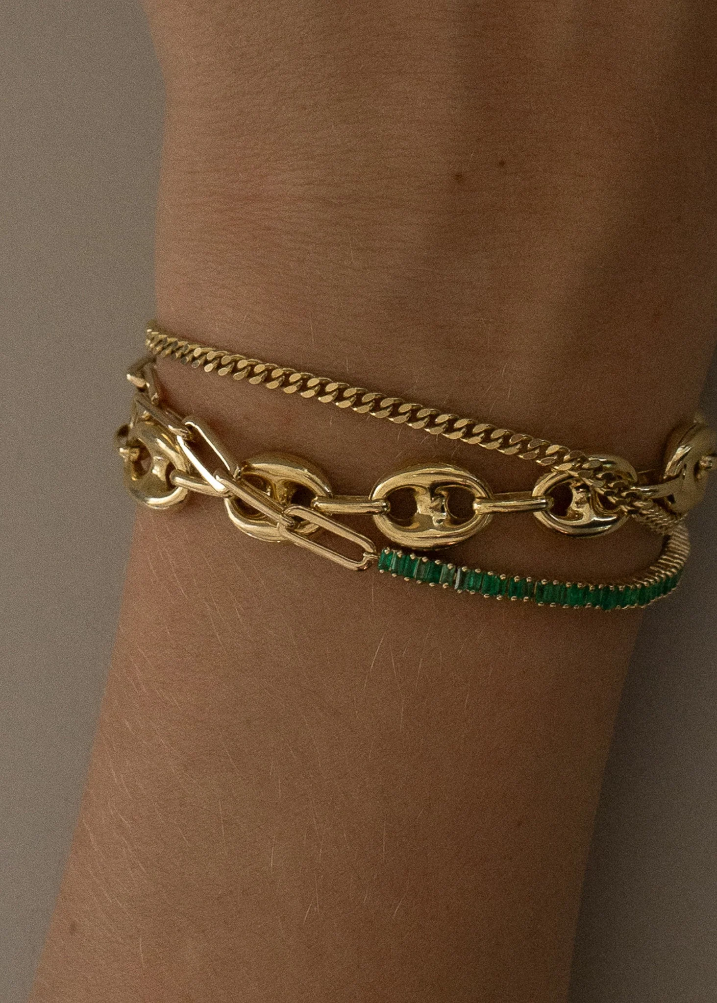 Kinn - Petite Capri Curb Chain Bracelet - Image 8