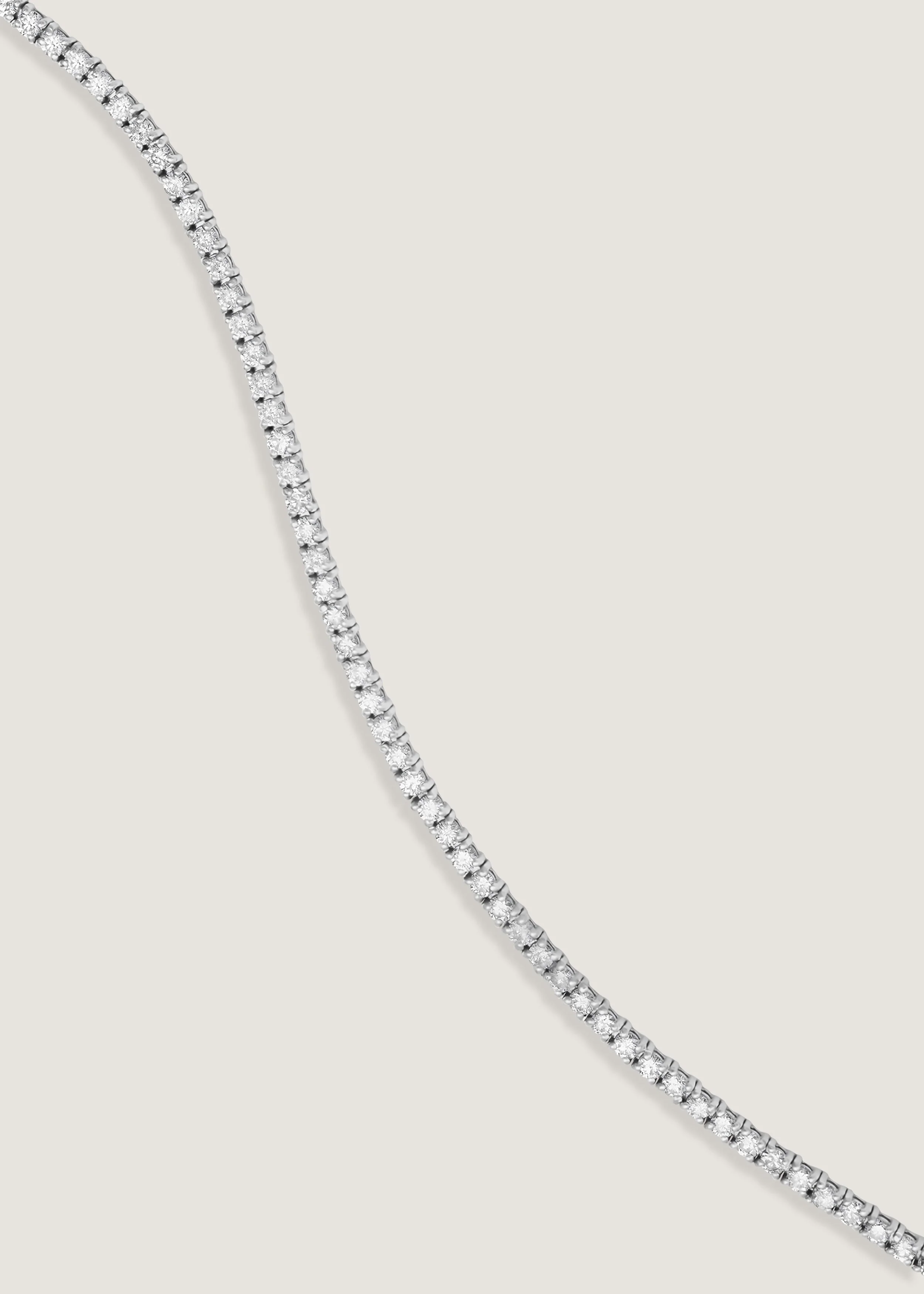 Kinn - Classic Diana Tennis Bracelet 2.90ctw White Gold - Image 4