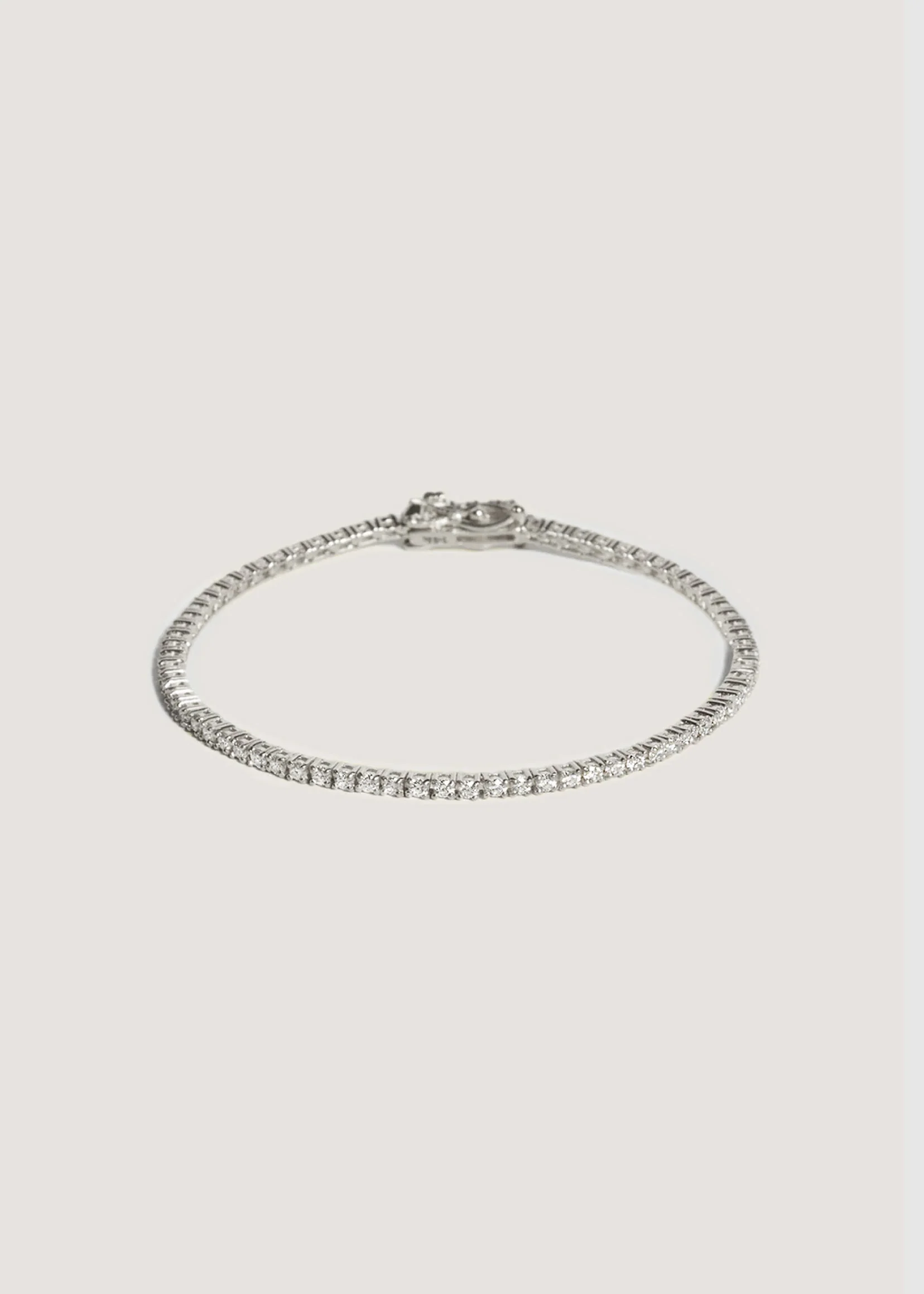 Kinn - Classic Diana Tennis Bracelet 2.90ctw White Gold - Image 6