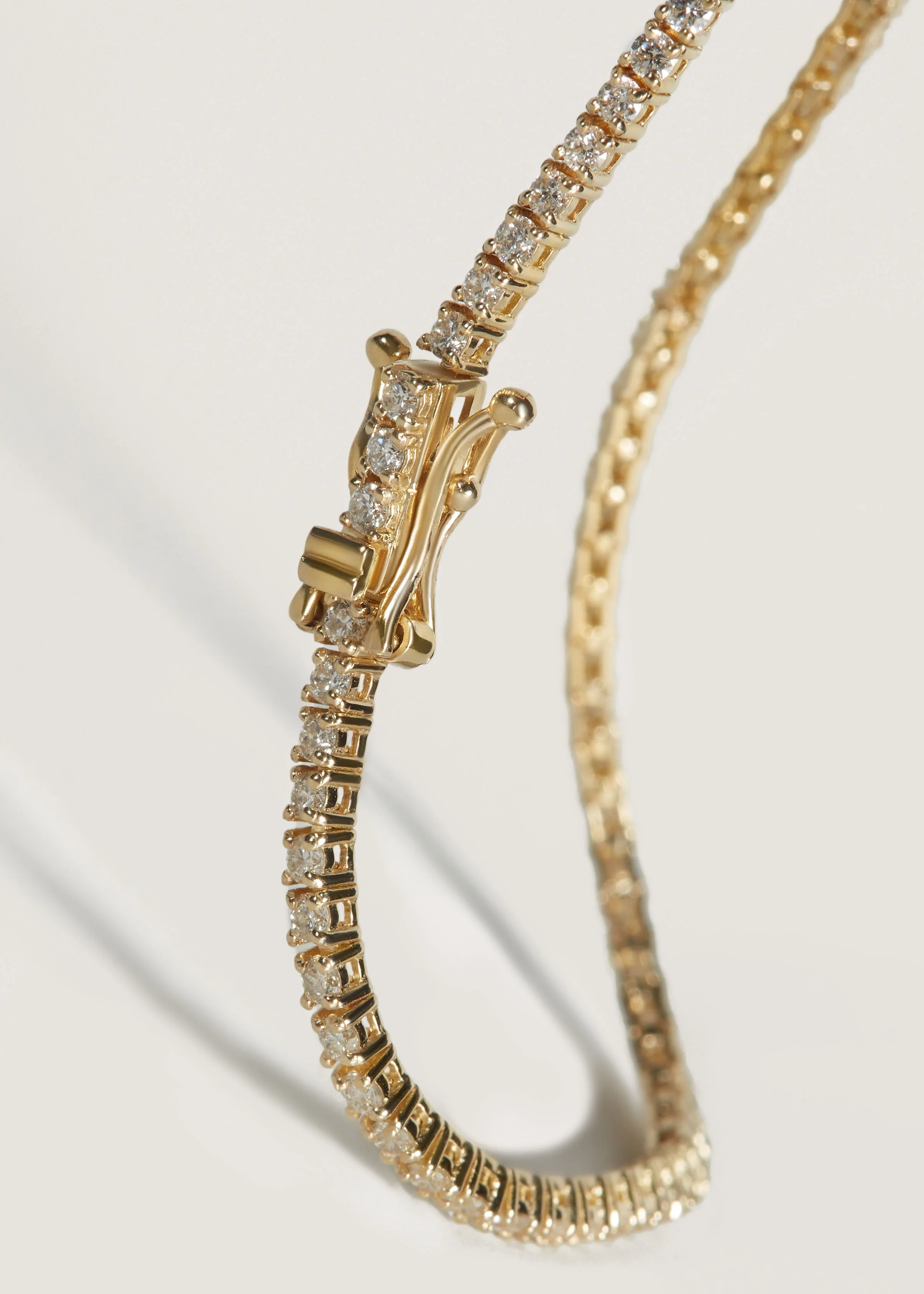 Kinn - Classic Diana Tennis Bracelet 2.90ctw Yellow Gold - Image 3