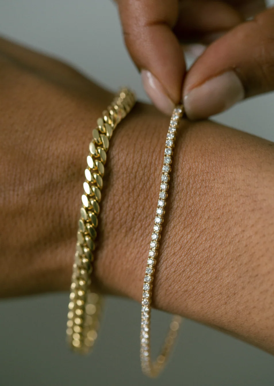 Kinn - Classic Diana Tennis Bracelet 2.90ctw Yellow Gold - Image 6
