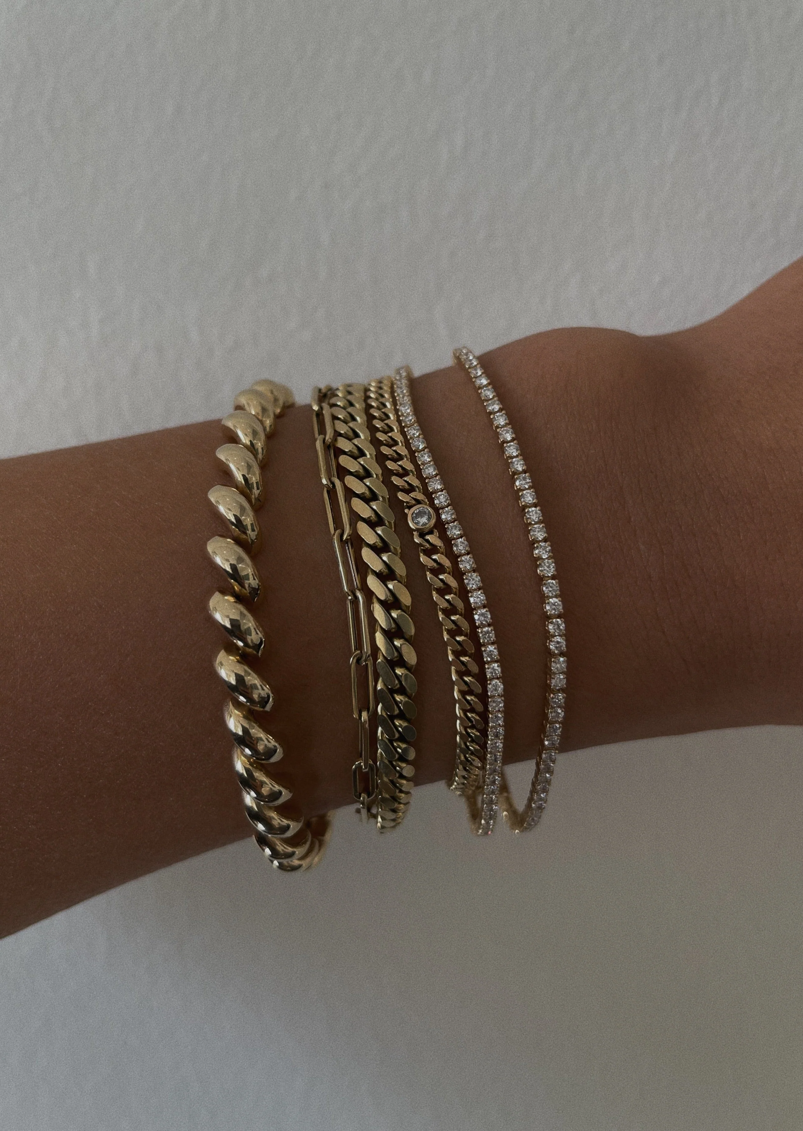 Kinn - Classic Diana Tennis Bracelet 2.90ctw Yellow Gold - Image 7