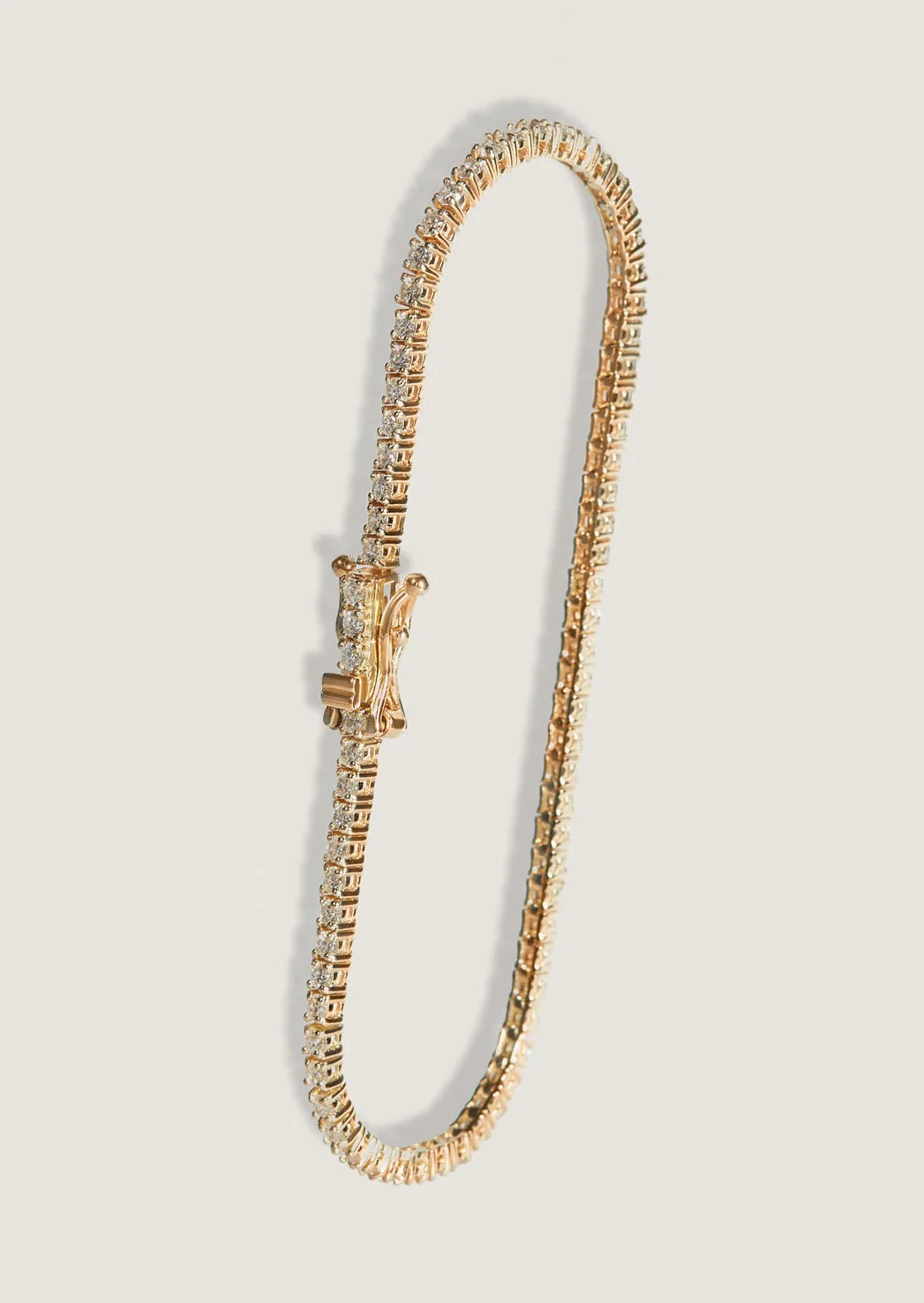 Kinn - Classic Diana Tennis Bracelet 2.90ctw Yellow Gold - Image 8
