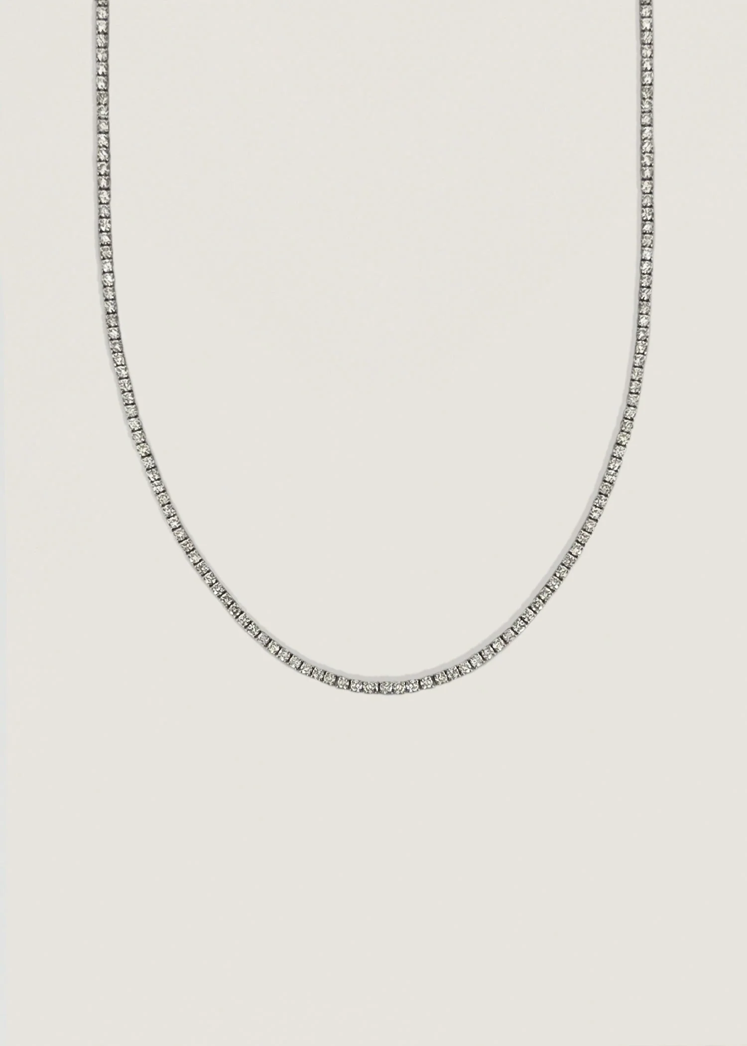 Kinn - Petite Diana Tennis Necklace Diamond 5.0ctw White Gold