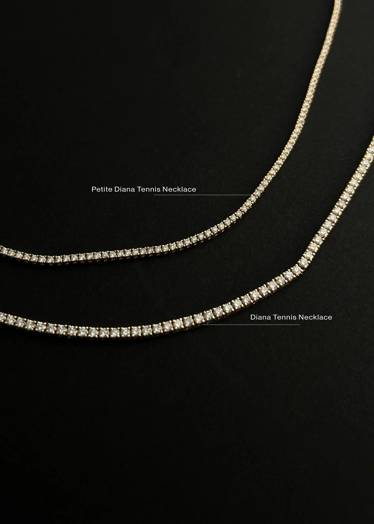 Kinn - Petite Diana Tennis Necklace Diamond 5.0ctw Yellow Gold - Image 4