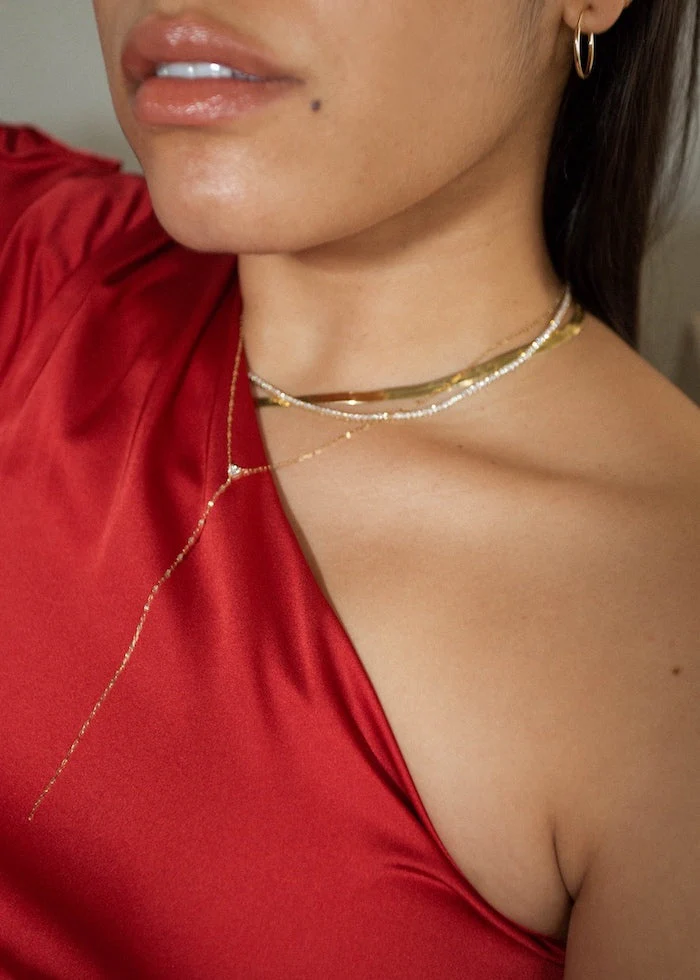 Kinn - Petite Diana Tennis Necklace Diamond 5.0ctw Yellow Gold - Image 7