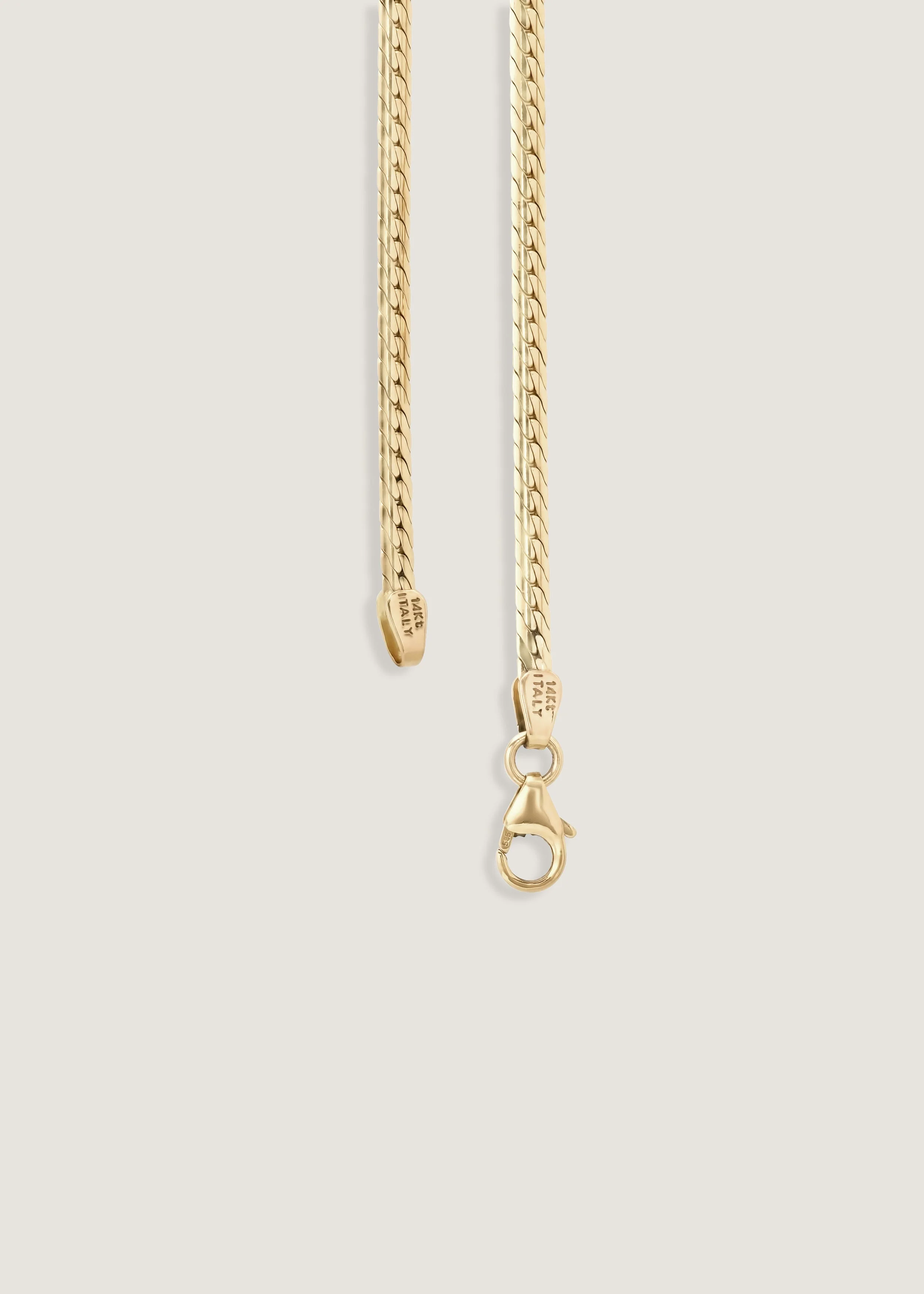 Kinn - Petite Kennedy Herringbone Chain Necklace - Image 5