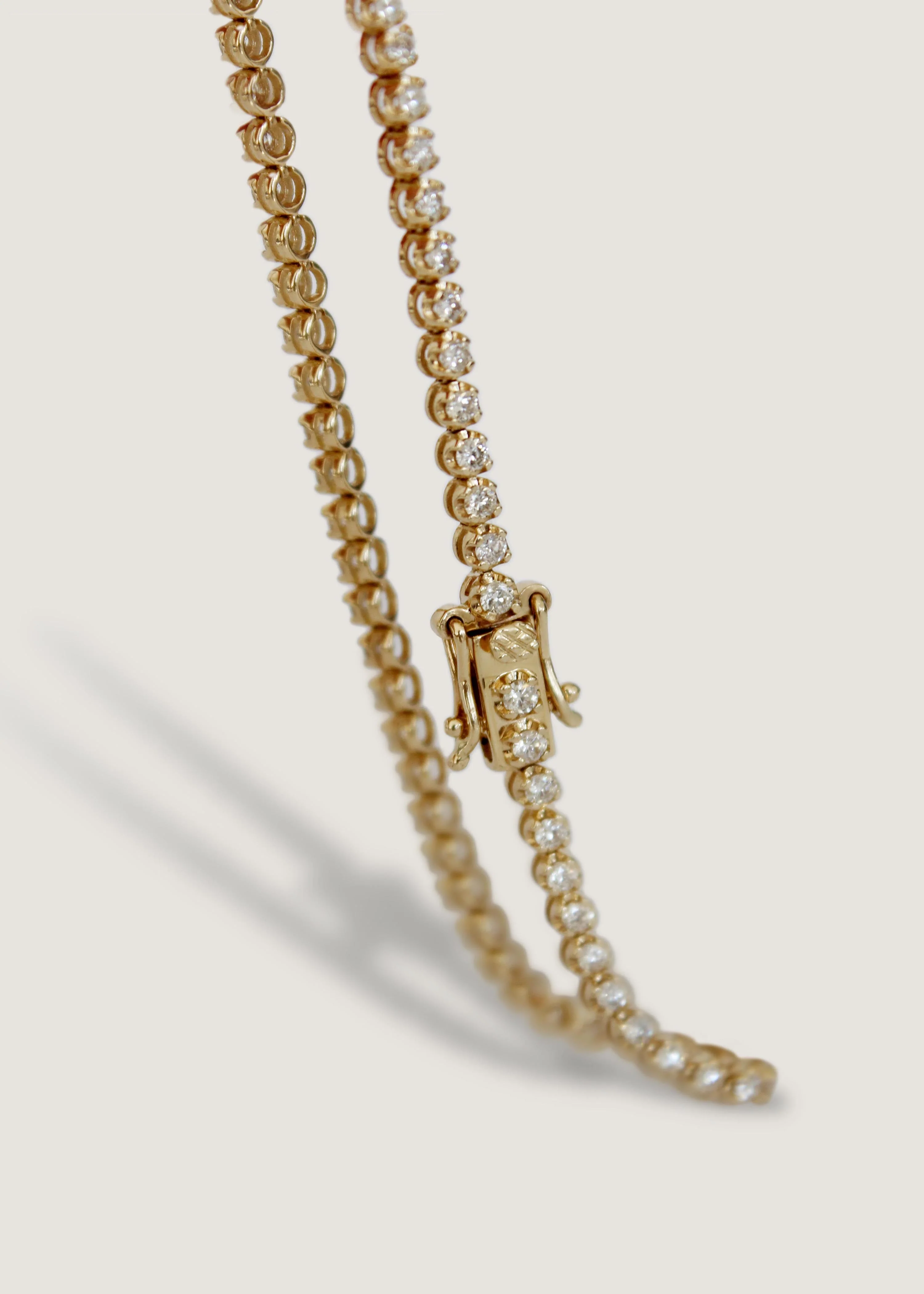 Kinn - Petite Madison Tennis Bracelet Diamond Yellow Gold - Image 3