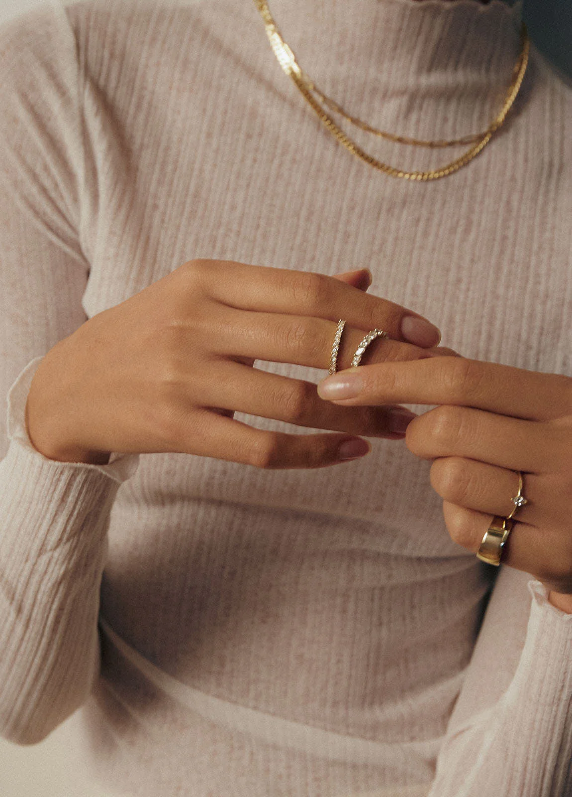 Kinn - Petite Marquise Eternity Ring White Gold - Image 4