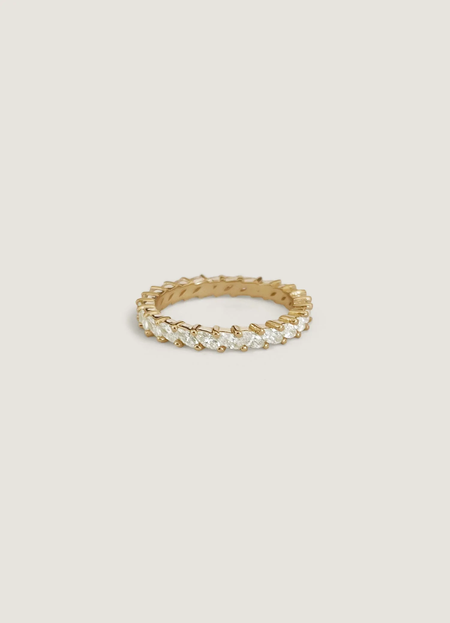 Kinn - Petite Marquise Eternity Ring Yellow Gold