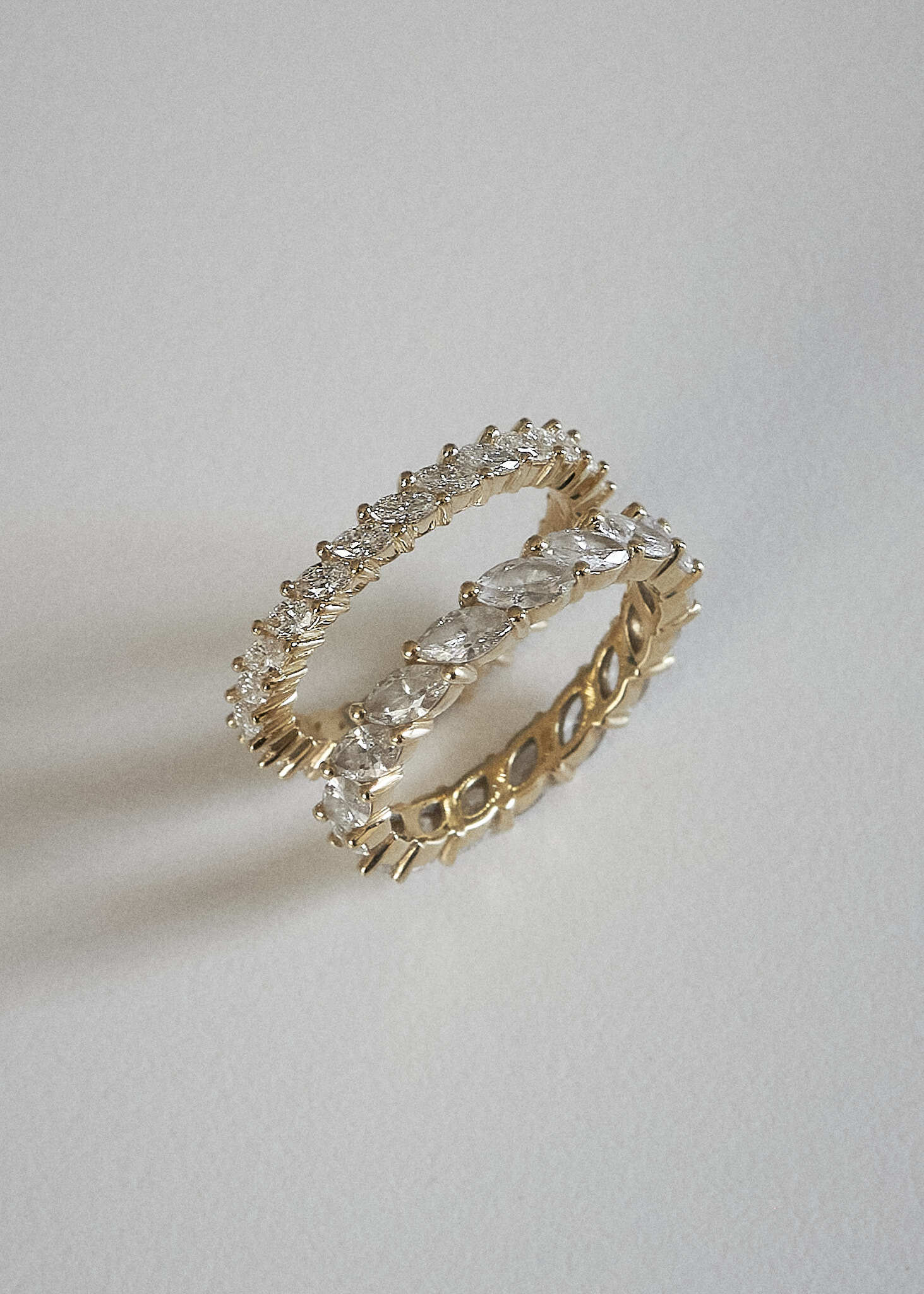 Kinn - Petite Marquise Eternity Ring Yellow Gold - Image 6