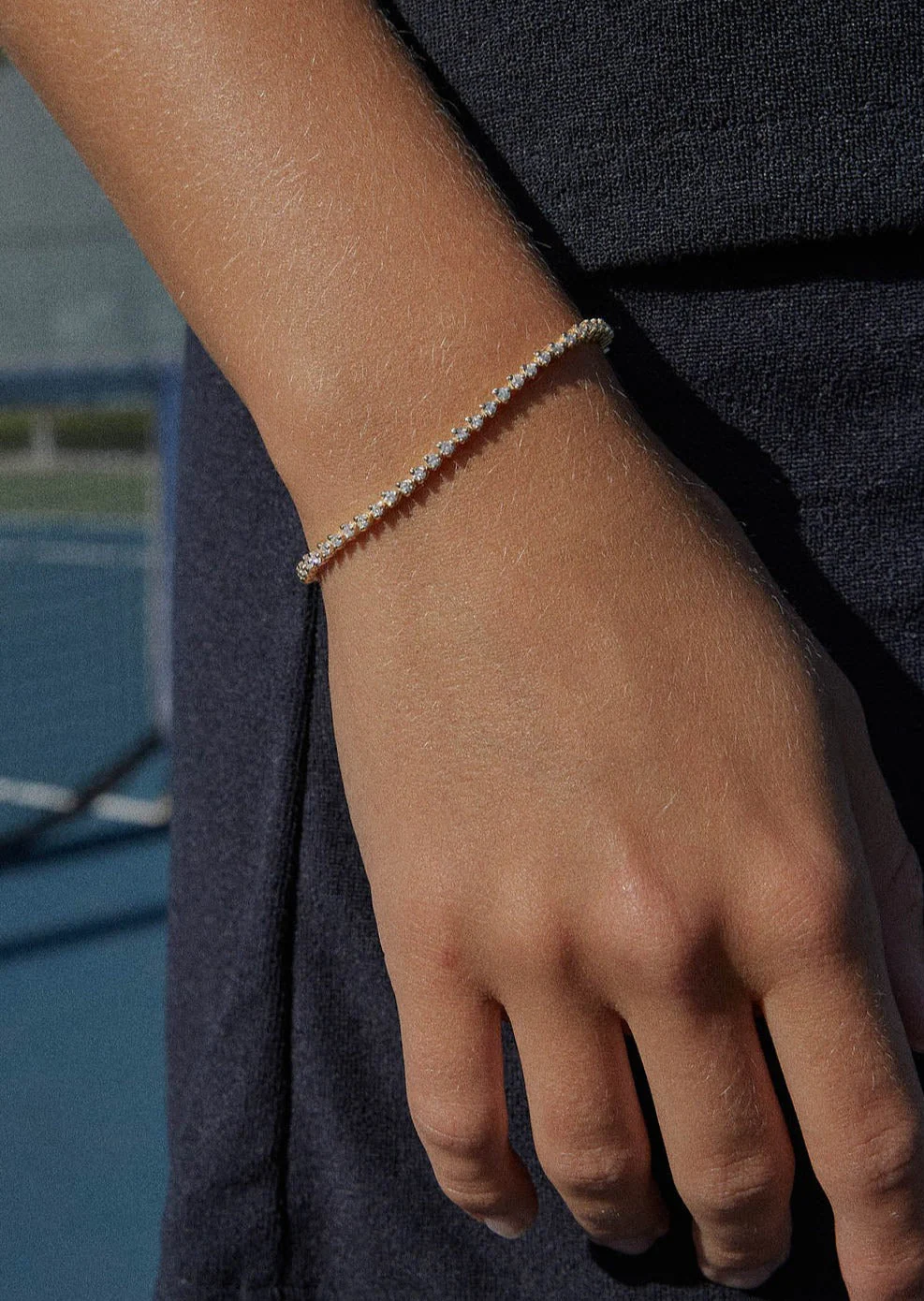 Kinn - Petite Rachel Three Prong Tennis Bracelet Diamond - Image 8