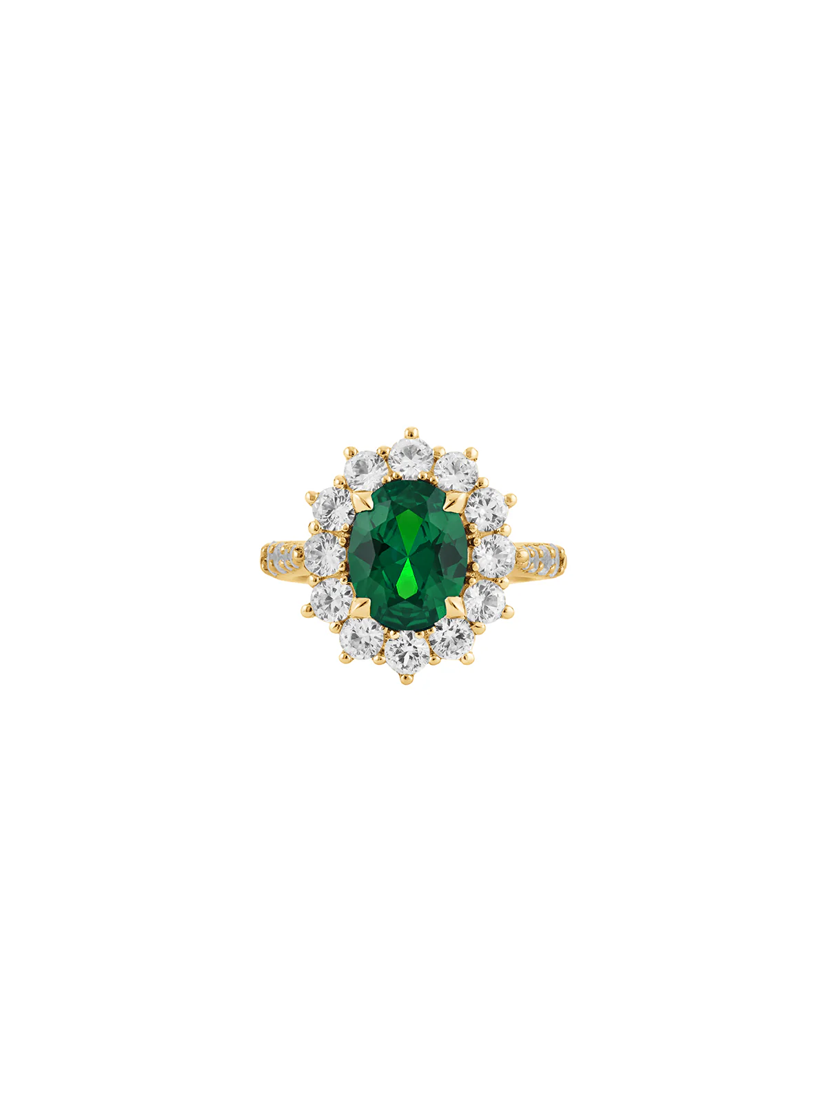 Dorsey - PETITE SPENCER, LAB EMERALD RING, GOLD