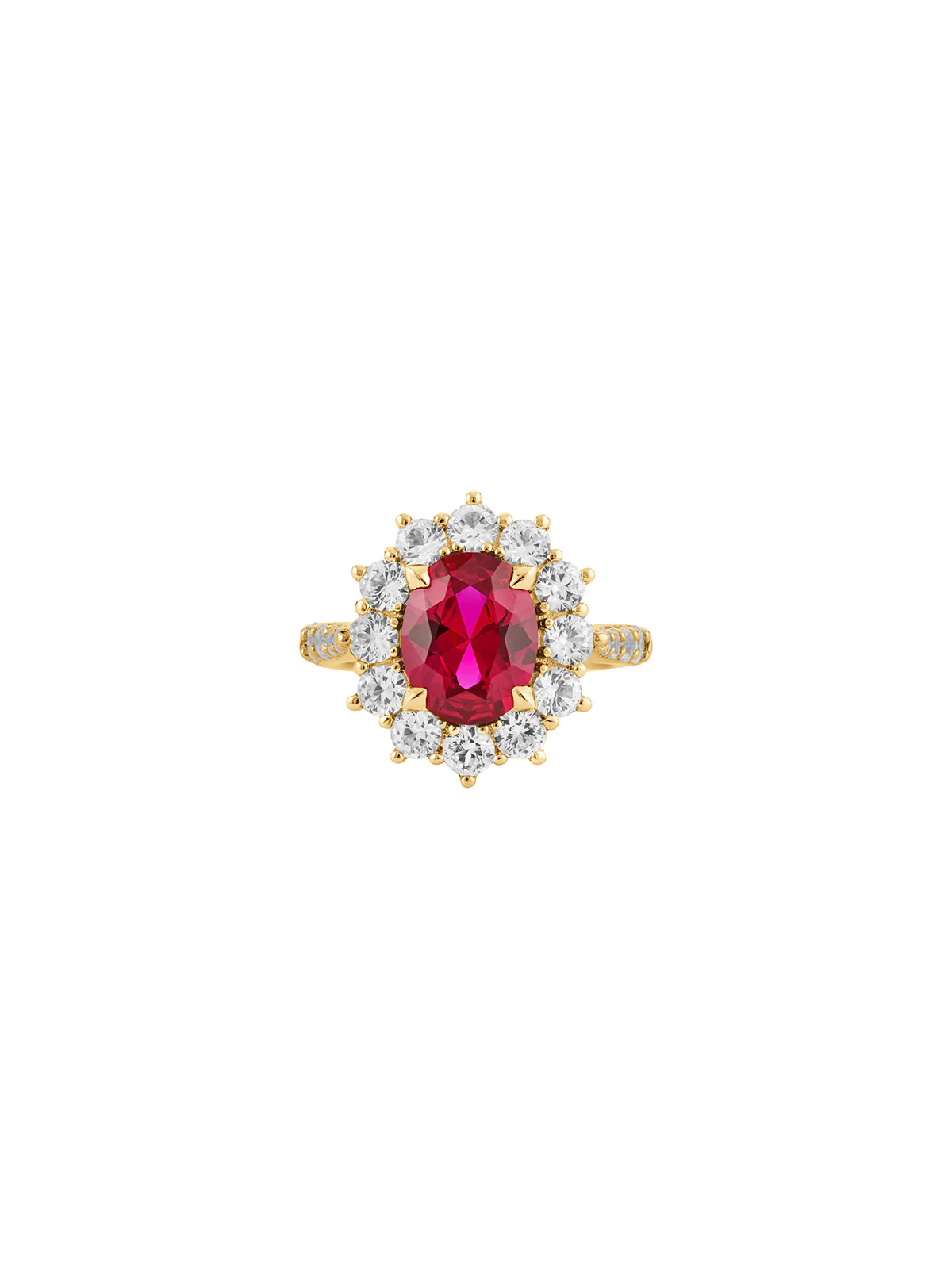 Dorsey - PETITE SPENCER, LAB RED SAPPHIRE RING, GOLD