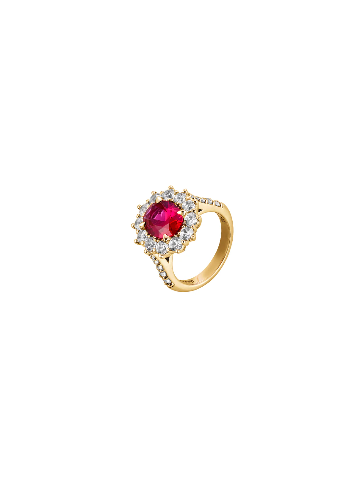 Dorsey - PETITE SPENCER, LAB RED SAPPHIRE RING, GOLD - Image 2