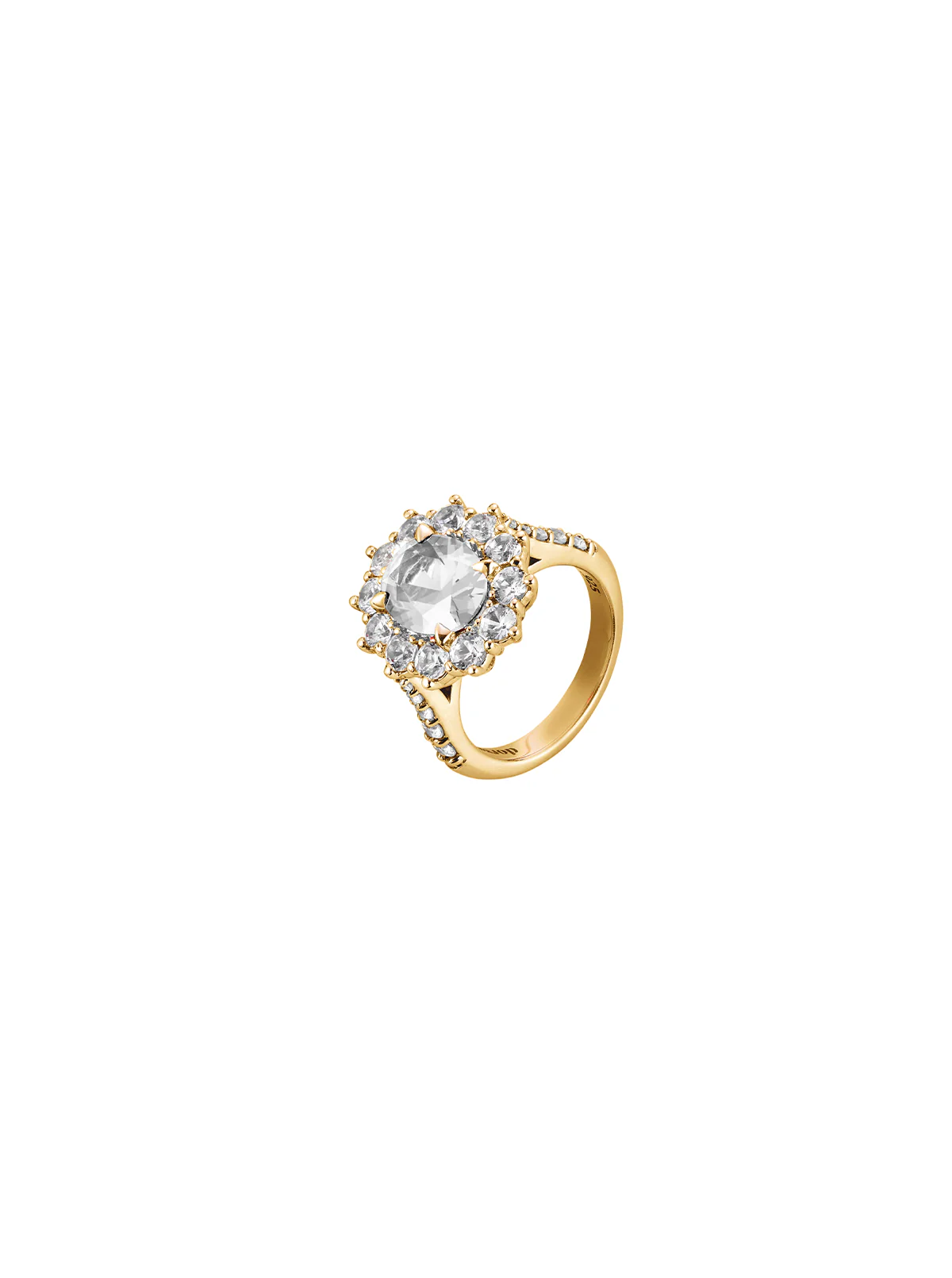 Dorsey - PETITE SPENCER, LAB WHITE SAPPHIRE RING, GOLD - Image 2