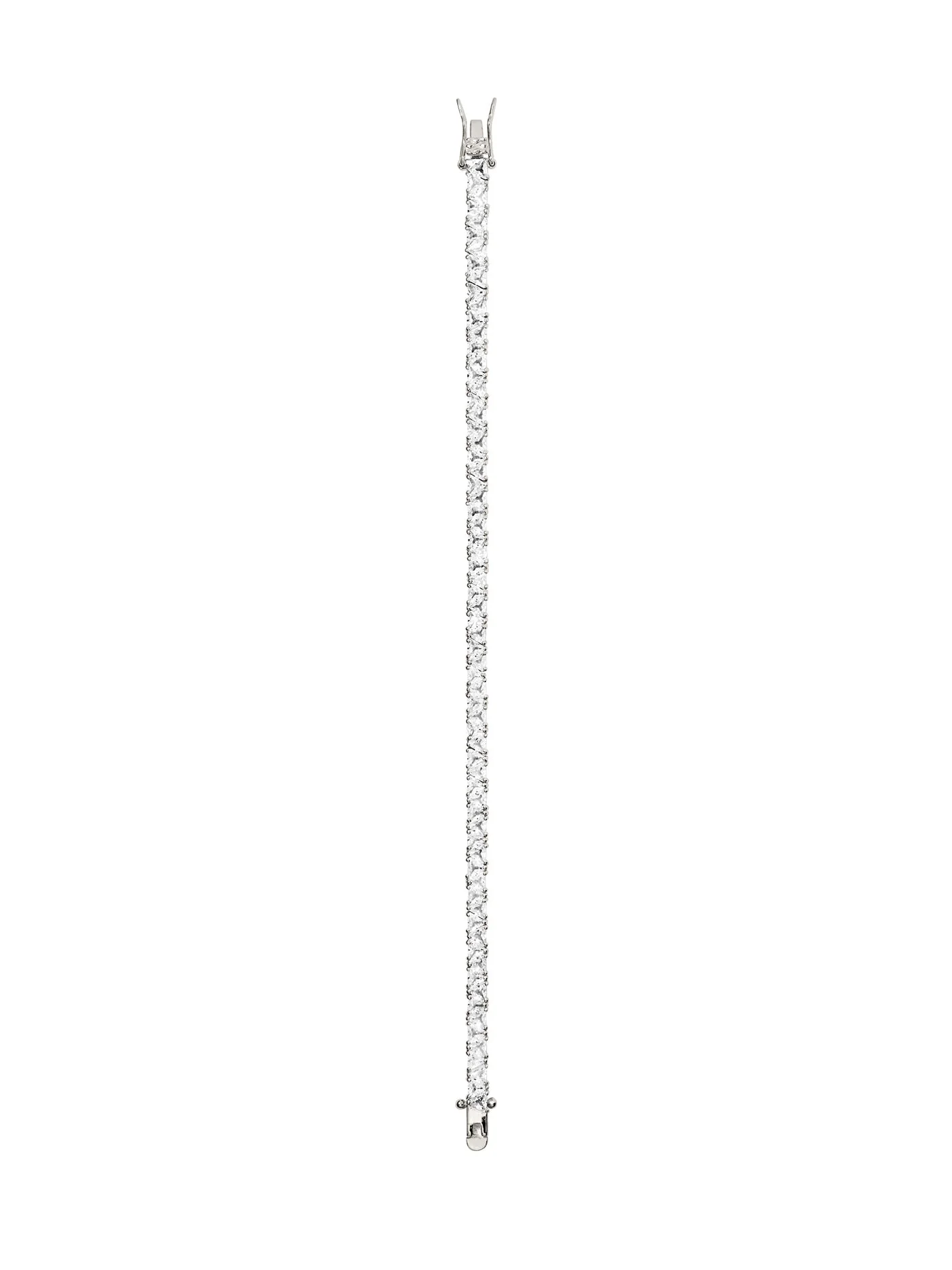 Dorsey - PETITE THEODORA RIVIÈRE BRACELET IN LAB WHITE SAPPHIRE
