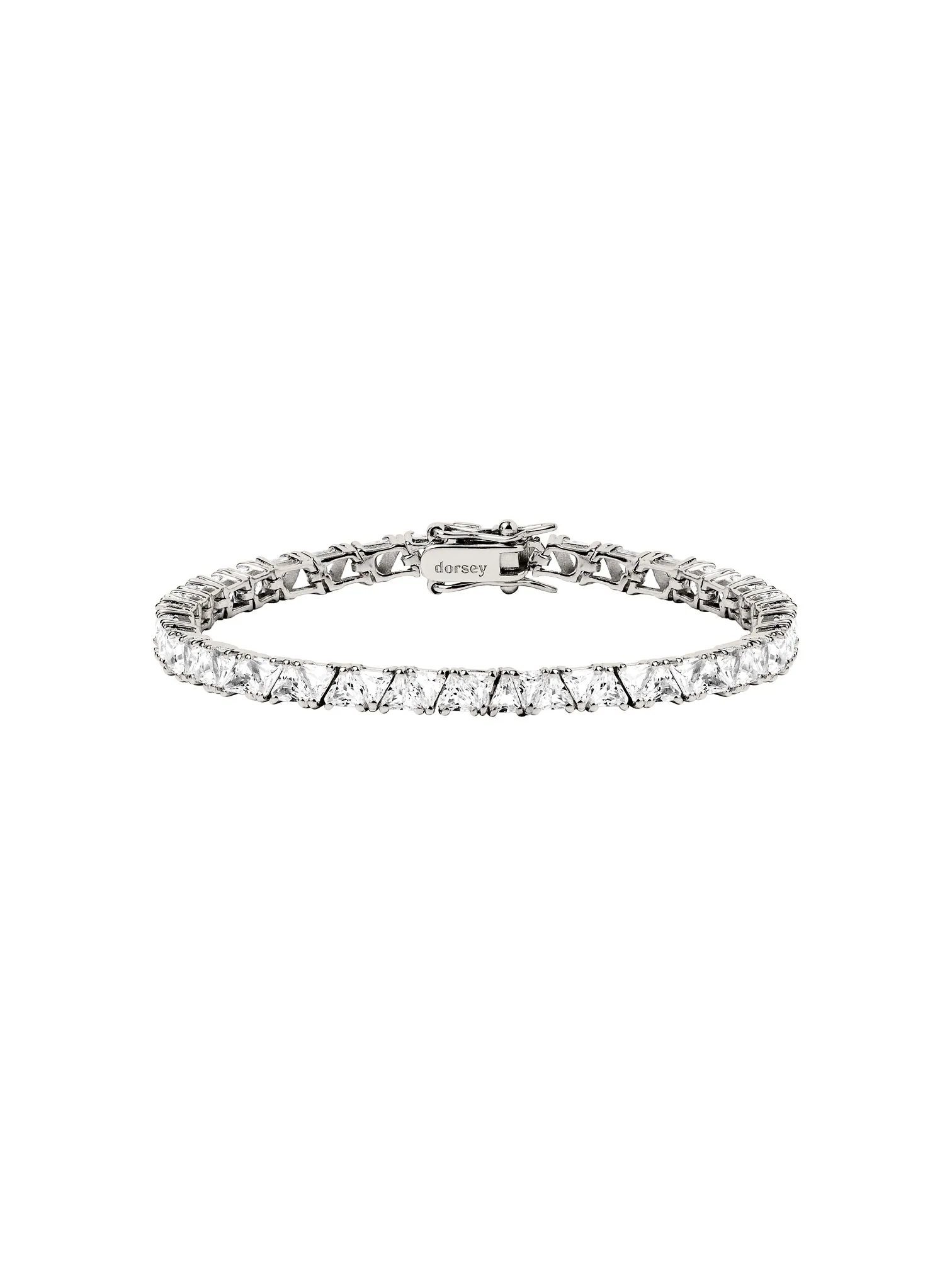 Dorsey - PETITE THEODORA RIVIÈRE BRACELET IN LAB WHITE SAPPHIRE - Image 2