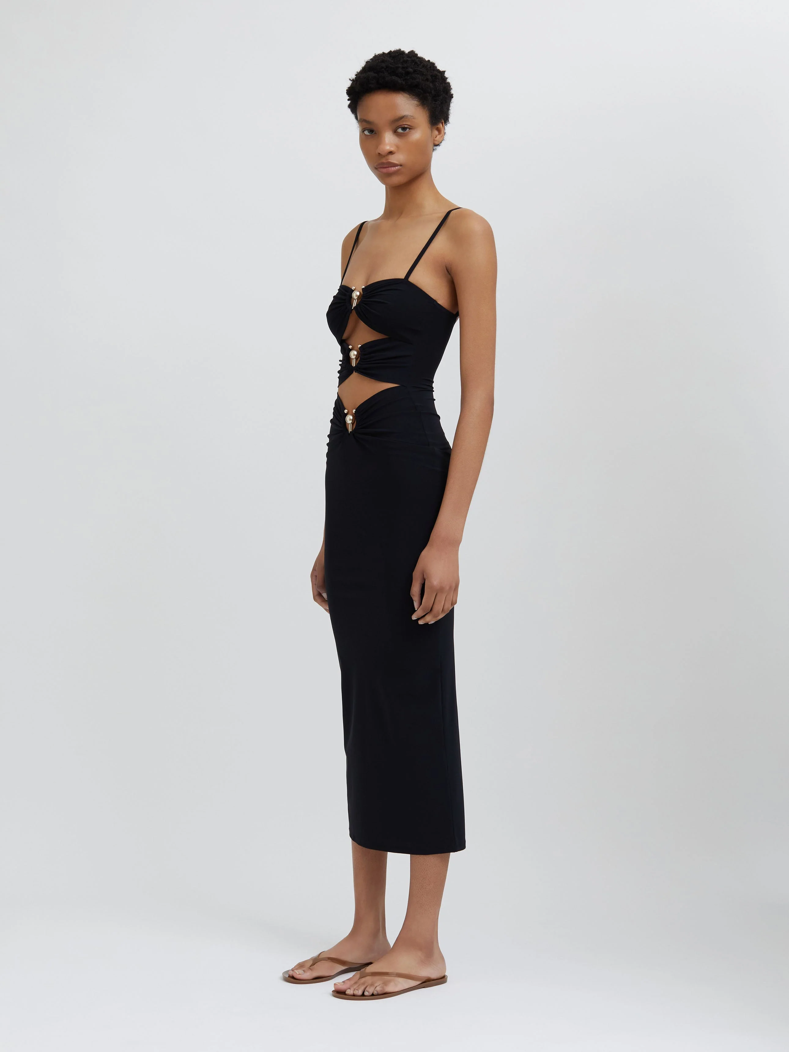 Christopher Esber - Pierced Orbit Column Dress - Image 3