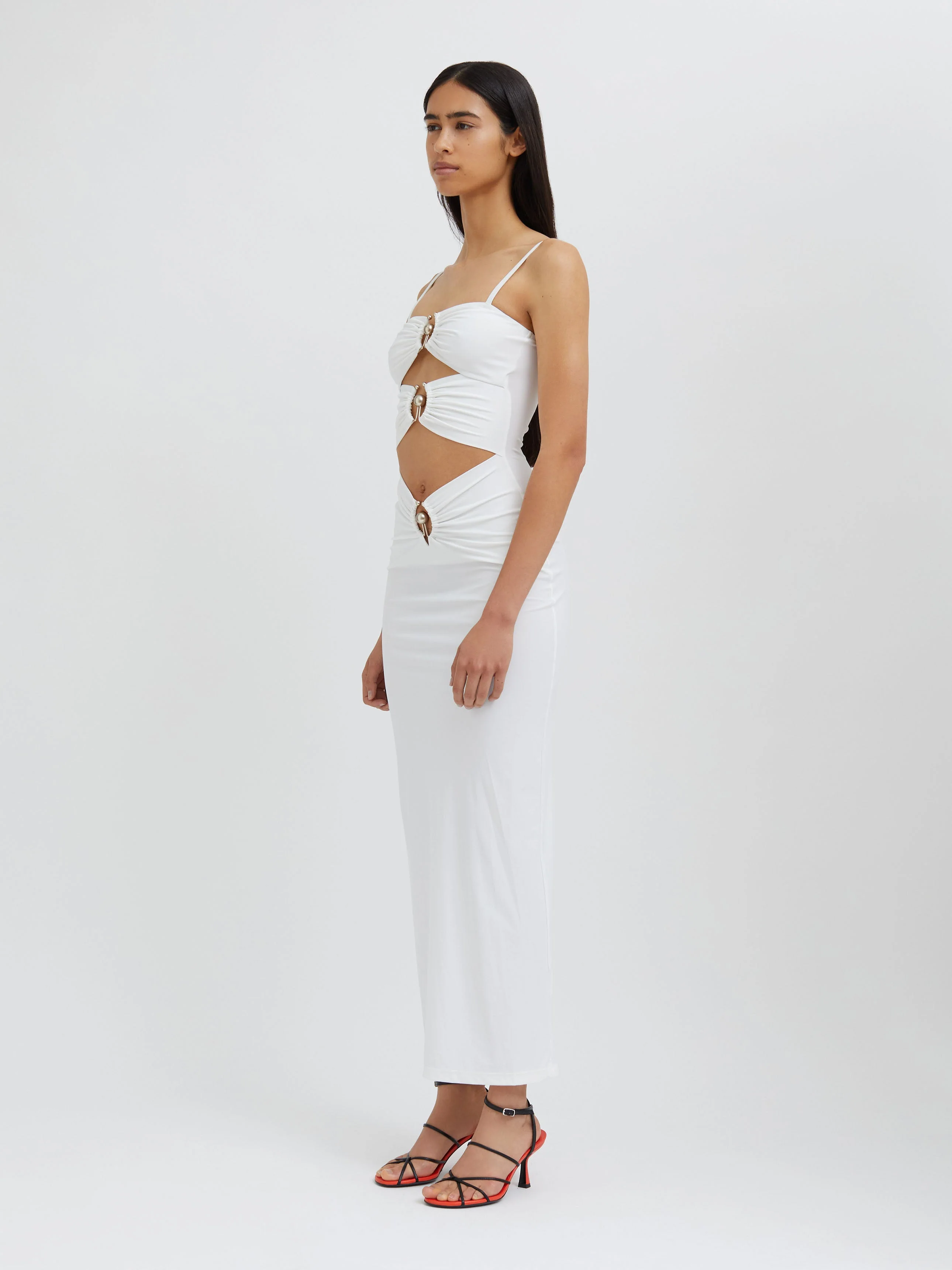 Christopher Esber - Pierced Orbit Column Dress - Image 5