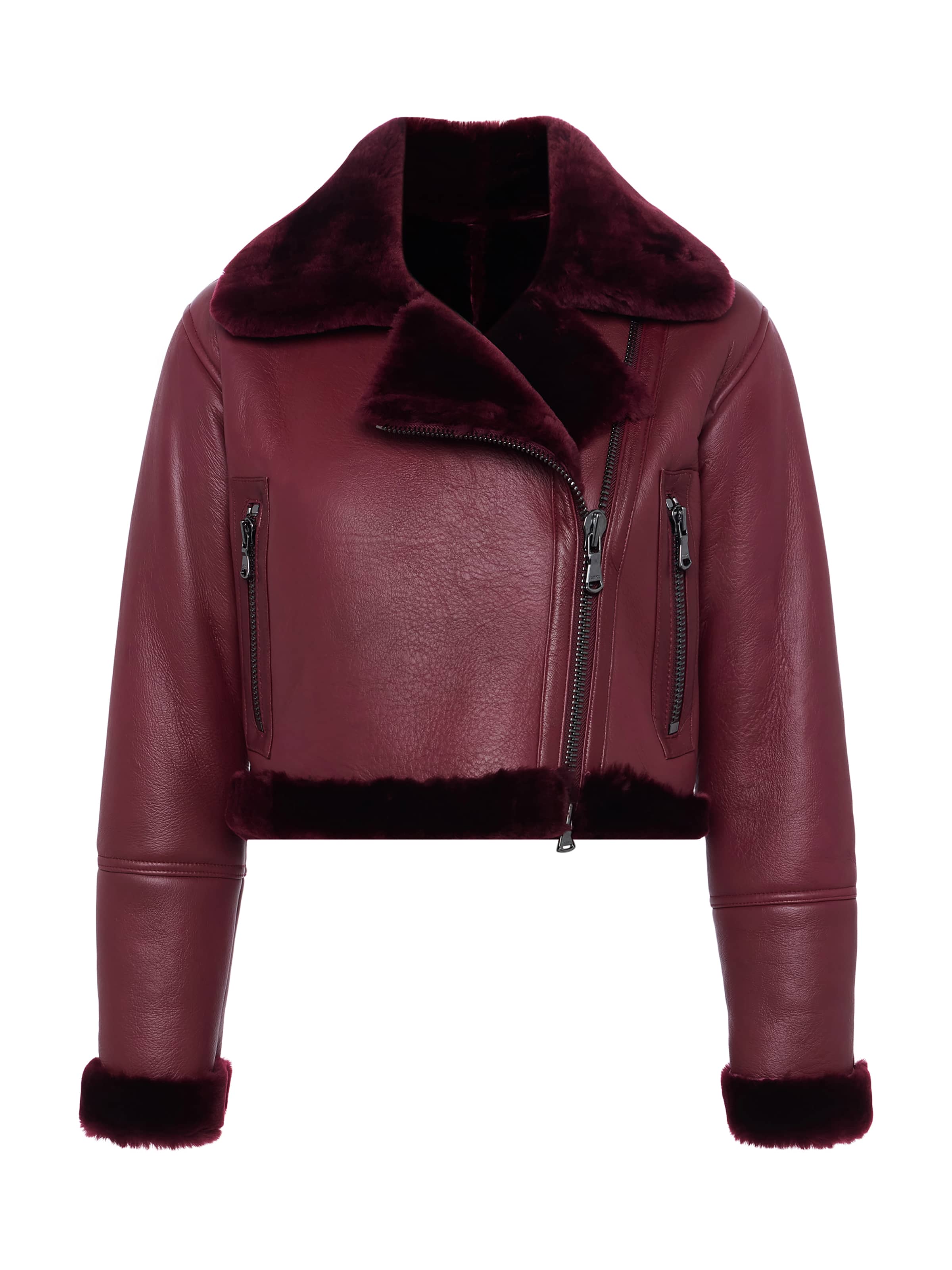 L'AGENCE - Pike Shearling Leather Jacket - Image 6