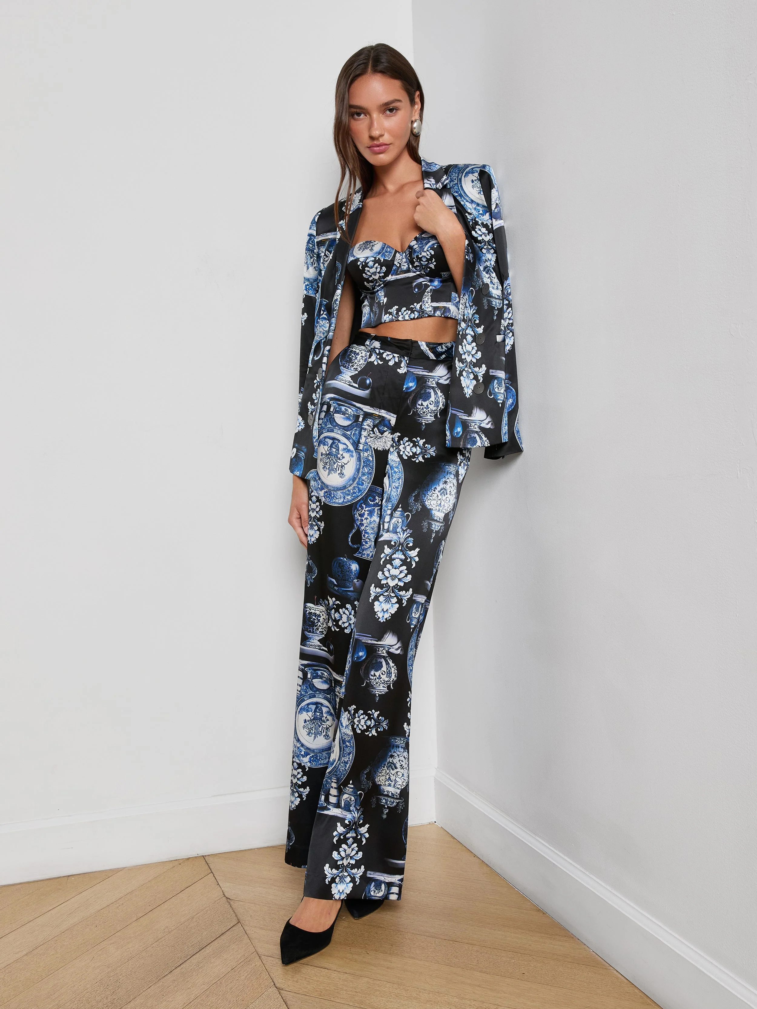 L'AGENCE - Pilar Silk Wide - Leg Pant - Image 7