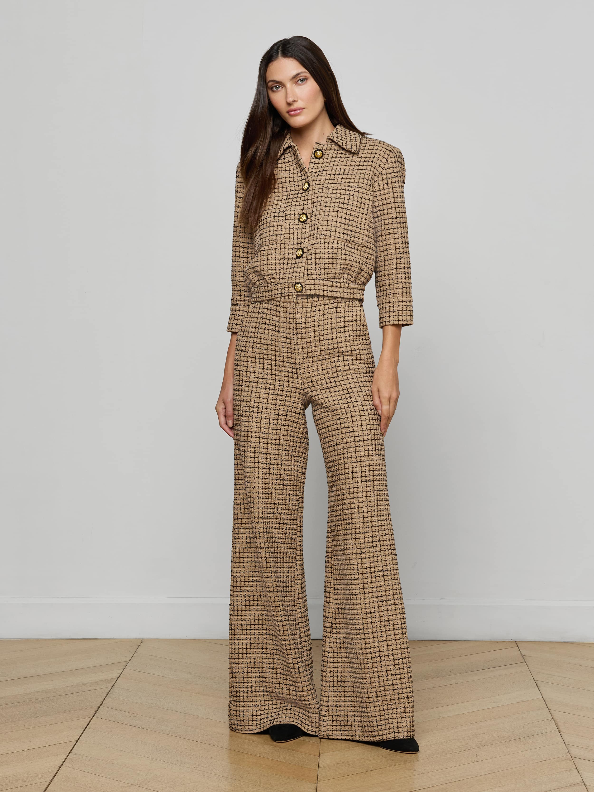 L'AGENCE - Pilar Tweed Wide - Leg Pant