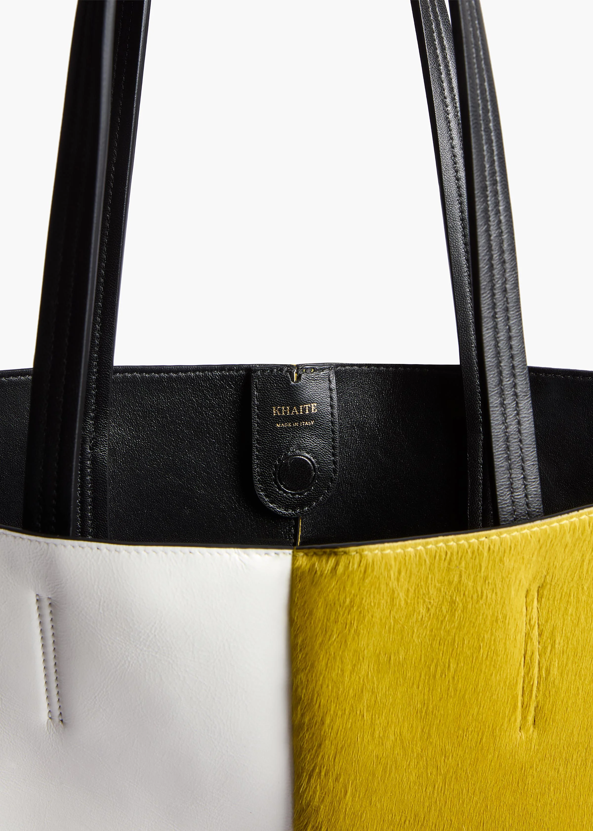 Khaite - Piper Patchwork Tote in Fern Multi - Image 3