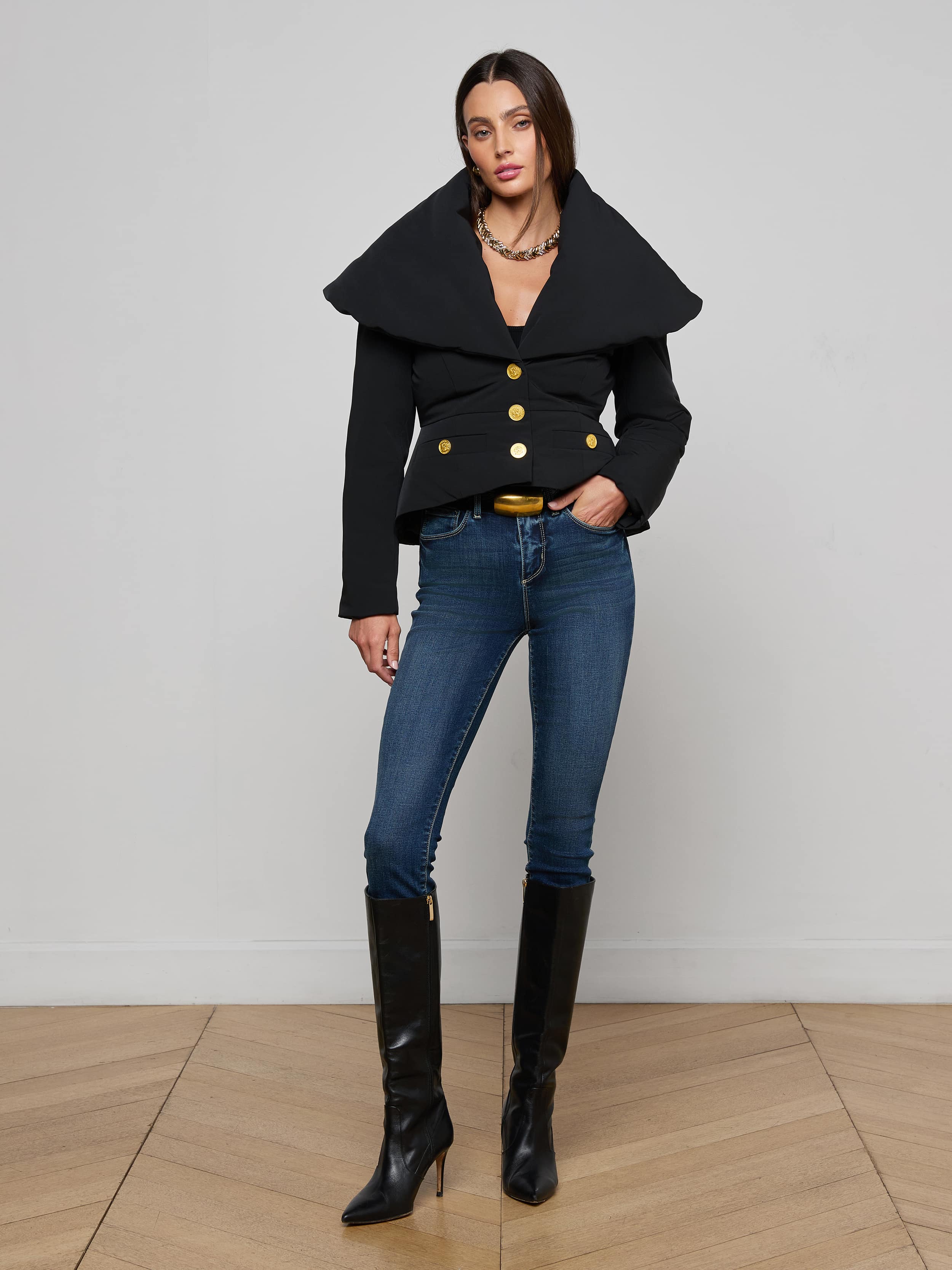 L'AGENCE - Pippa High Collar Jacket - Image 11