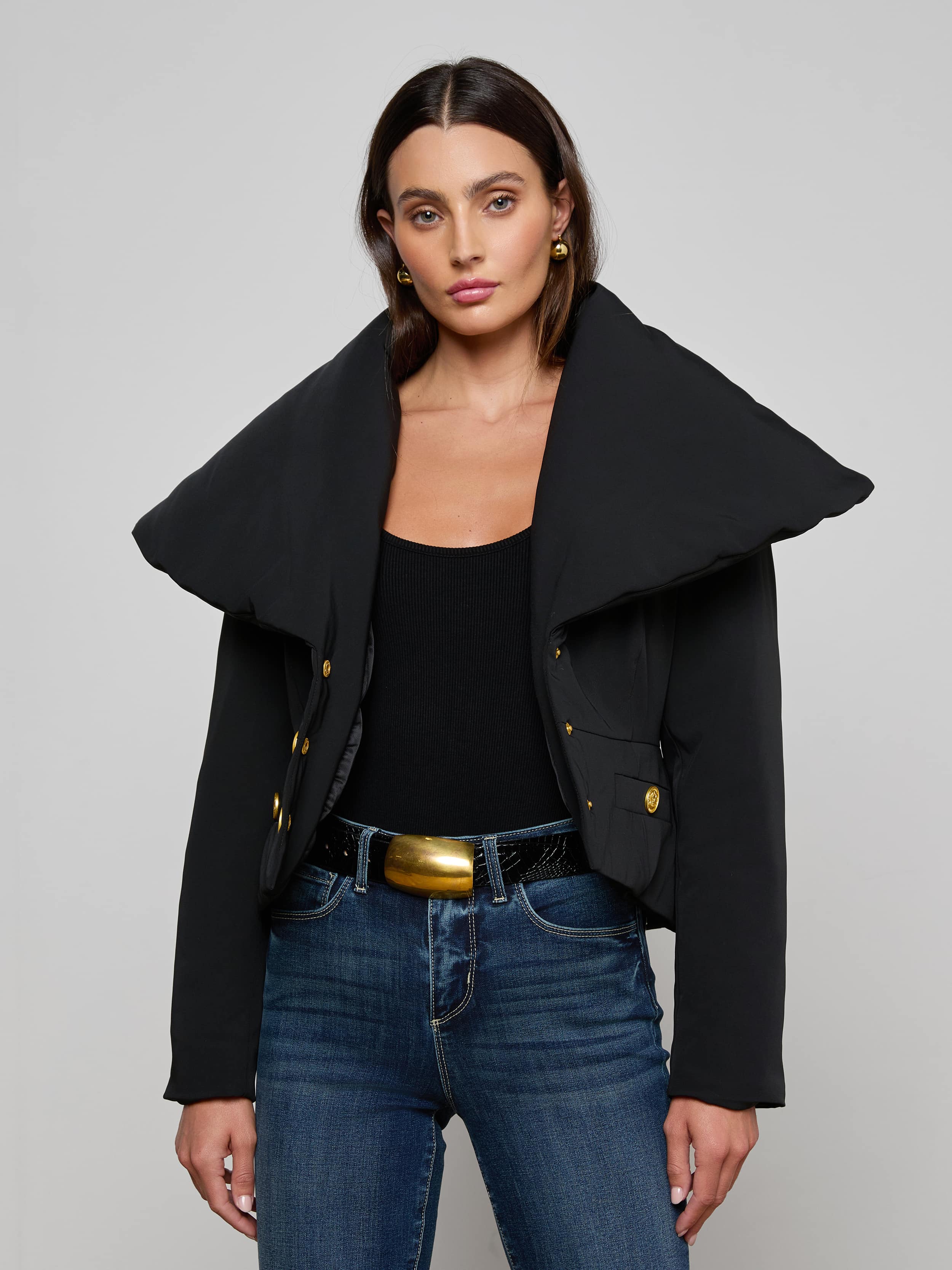 L'AGENCE - Pippa High Collar Jacket - Image 2
