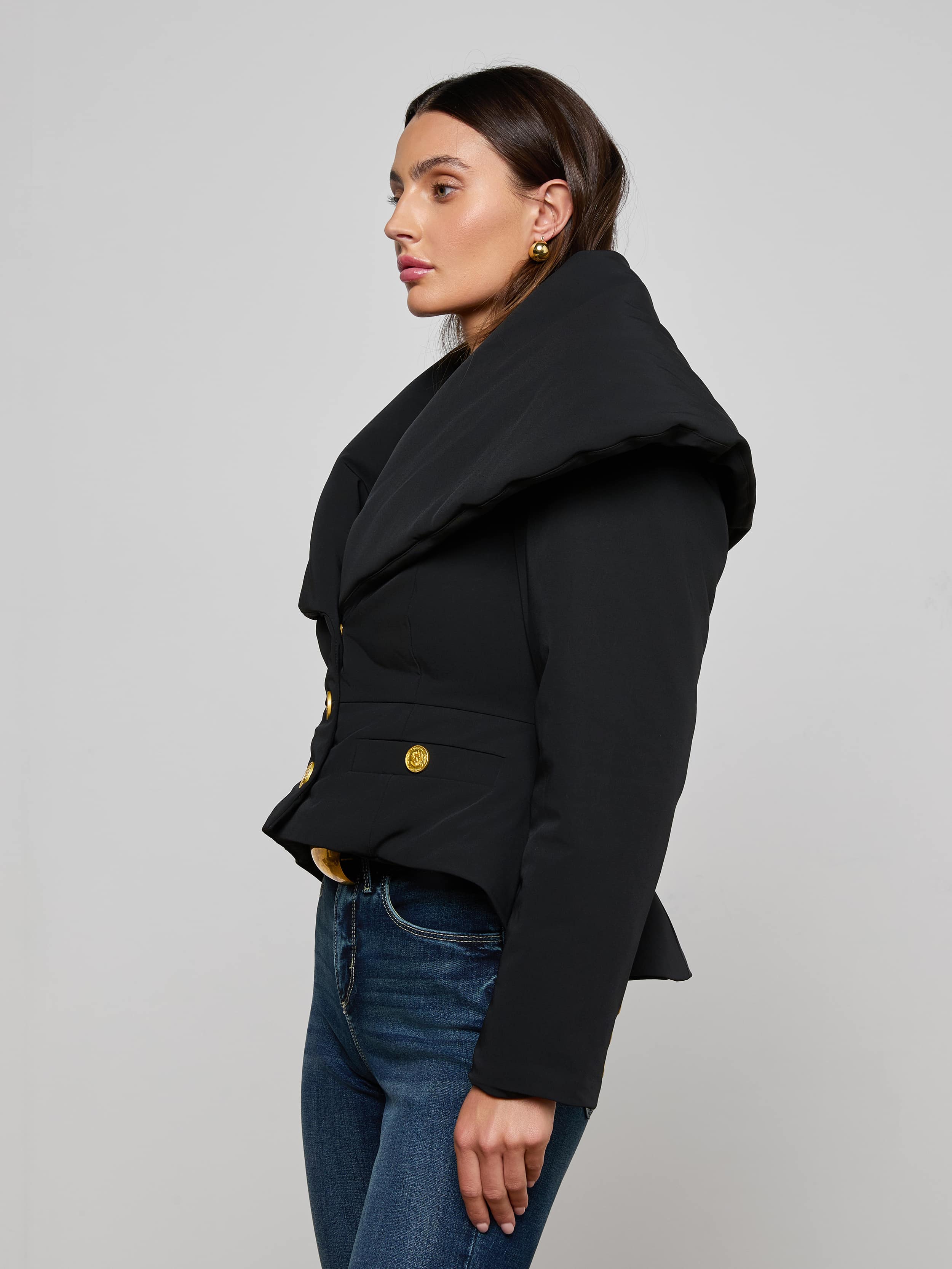 L'AGENCE - Pippa High Collar Jacket - Image 3