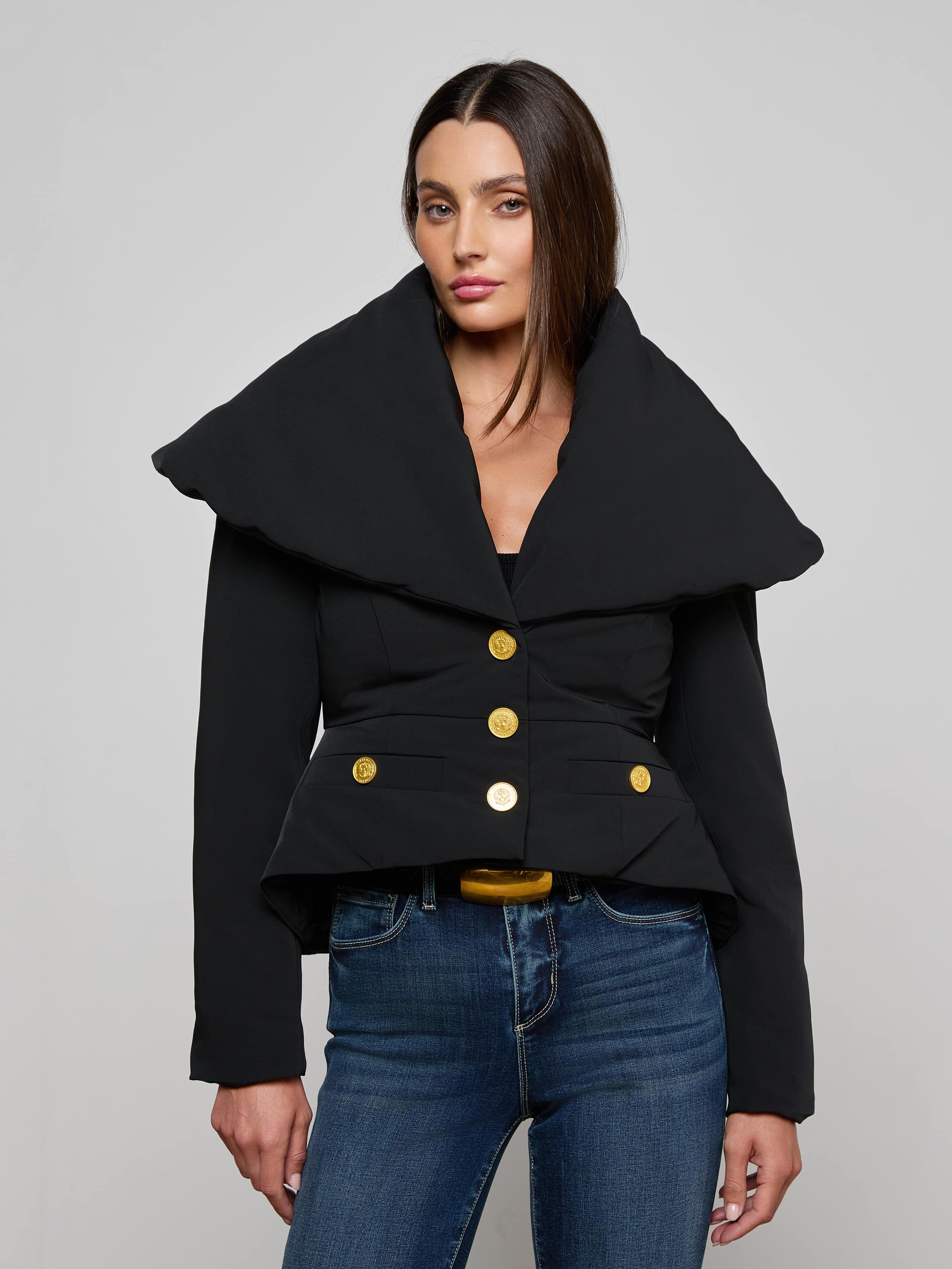 L'AGENCE - Pippa High Collar Jacket - Image 8
