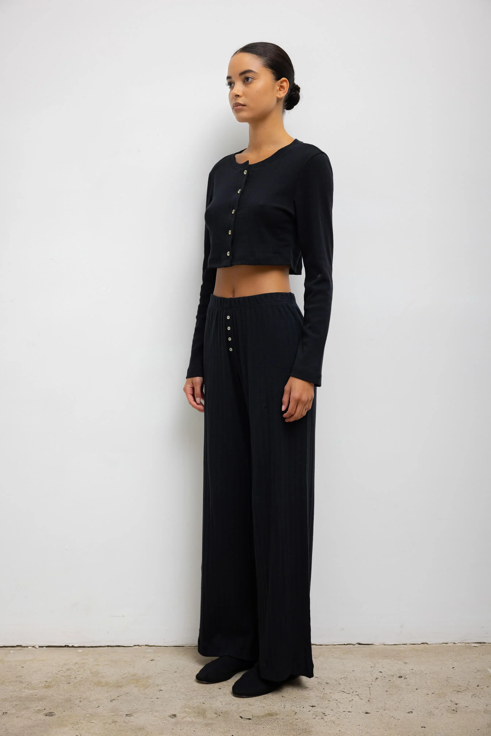 Leset - Pointelle Crop Cardigan - Image 6